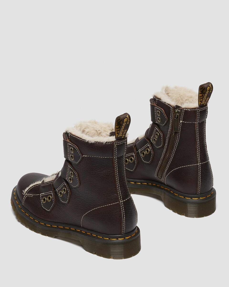 Dr. Martens Botas de piel forradas 1460 Lace to Toe — foto 4