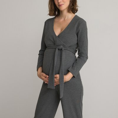 Jersey Maternity Jumpsuit, Length 30.5" LA REDOUTE COLLECTIONS