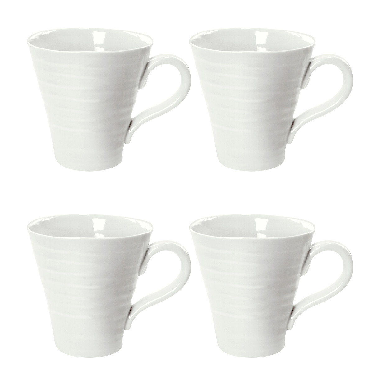 Set of 4 White Mugs, SOPHIE CONRAN FOR PORTMEIRION