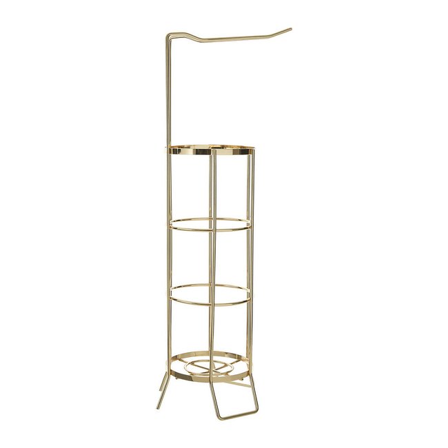 Toilet Roll Holder in Champagne Gold, gold-coloured, SO'HOME