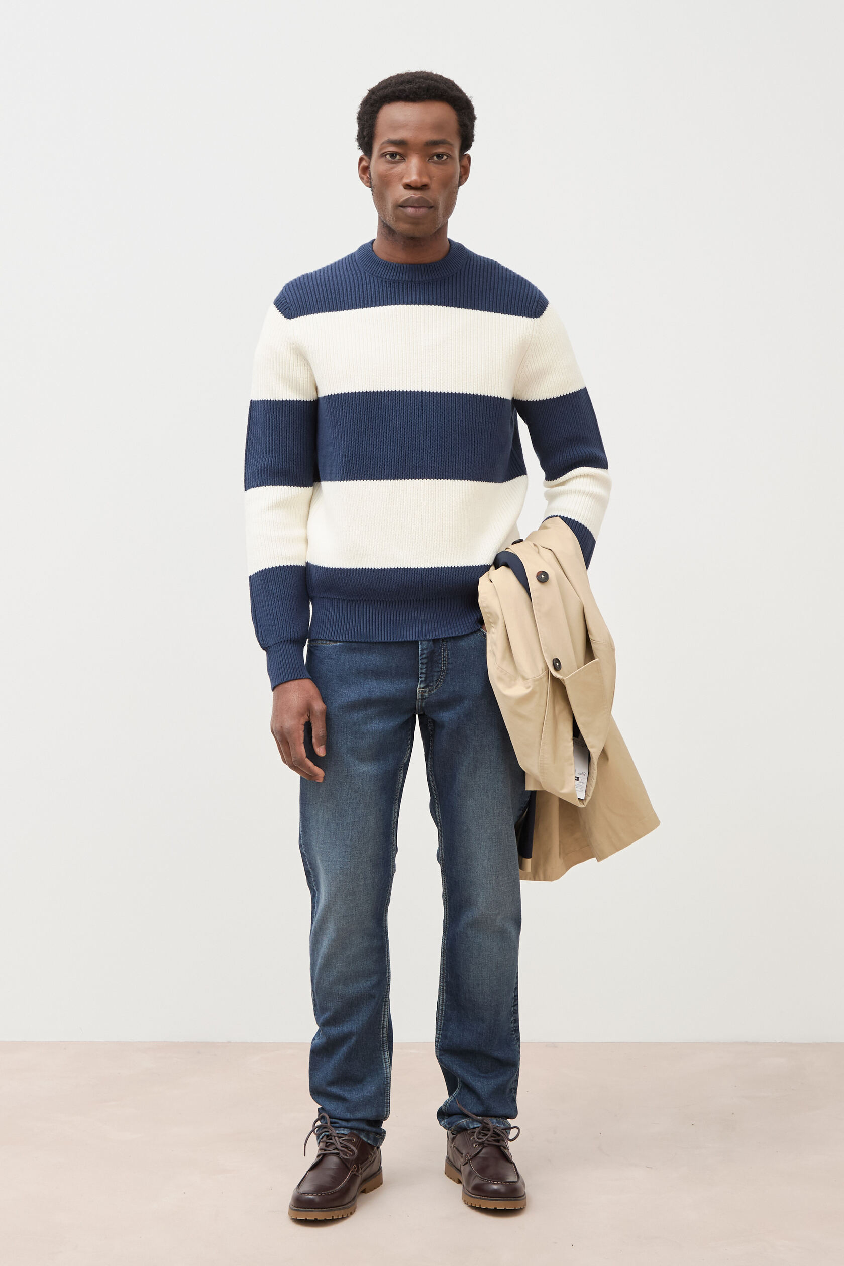 Jeans straight homme used L34, BONOBO