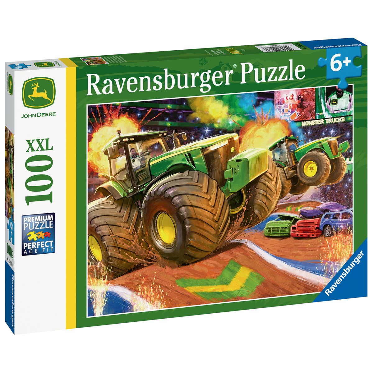 Ravensburger - puzzle enfant - puzzle 100 p xxl - grandes roues / john  deere - 12983 Ravensburger