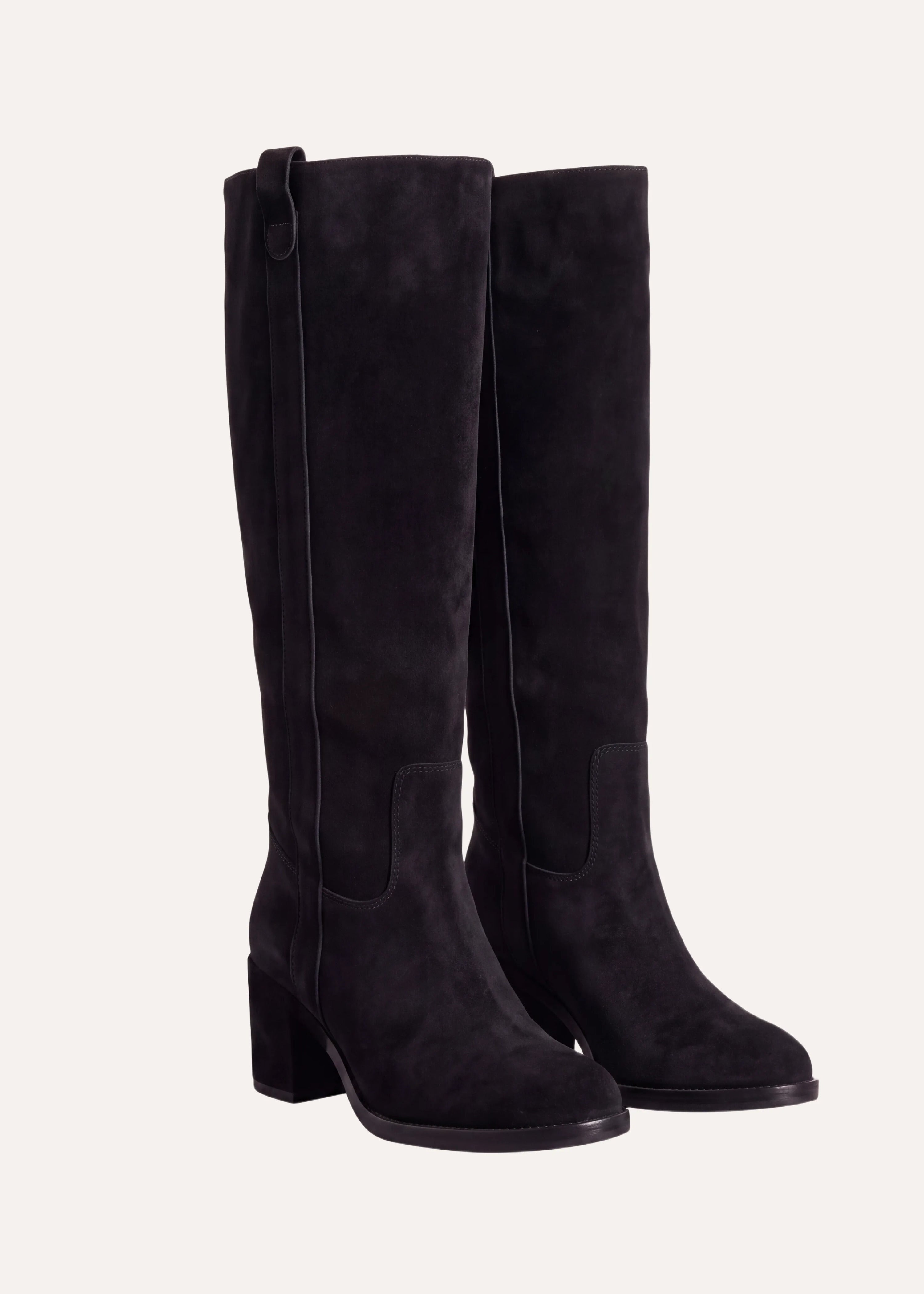 Bottes à talons en cuir, LA FEE MARABOUTEE