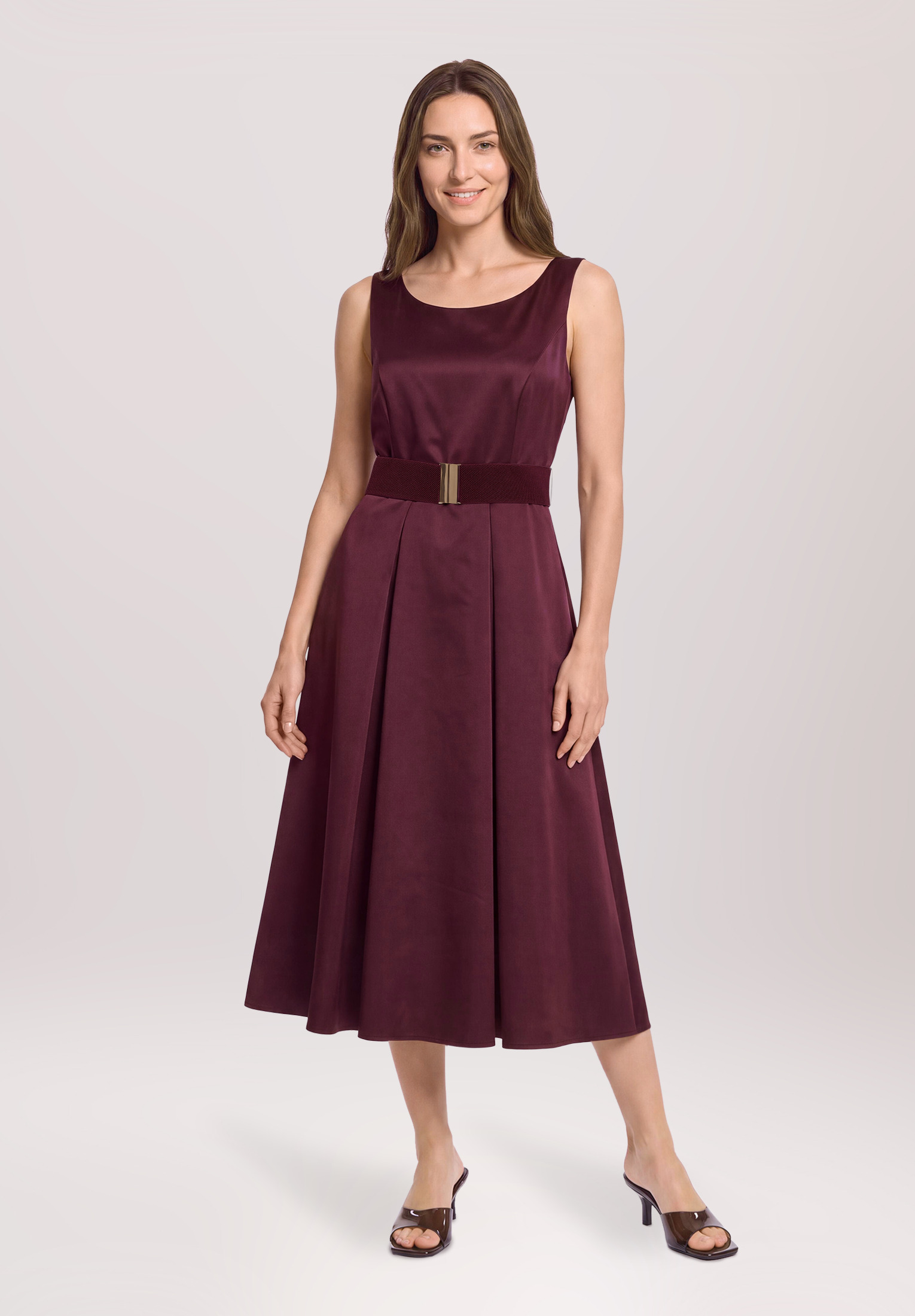 Robe de cocktail à ceinture, VERA MONT