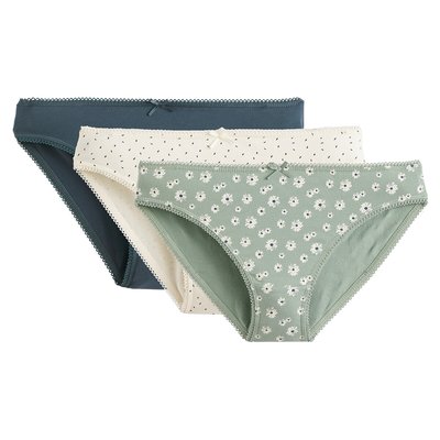 3er-Pack Slips, Baumwoll-Stretch LA REDOUTE COLLECTIONS