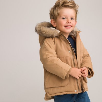 Recycled Warm Padded Jacket with Hood, 3 Months-3 Years LA REDOUTE COLLECTIONS