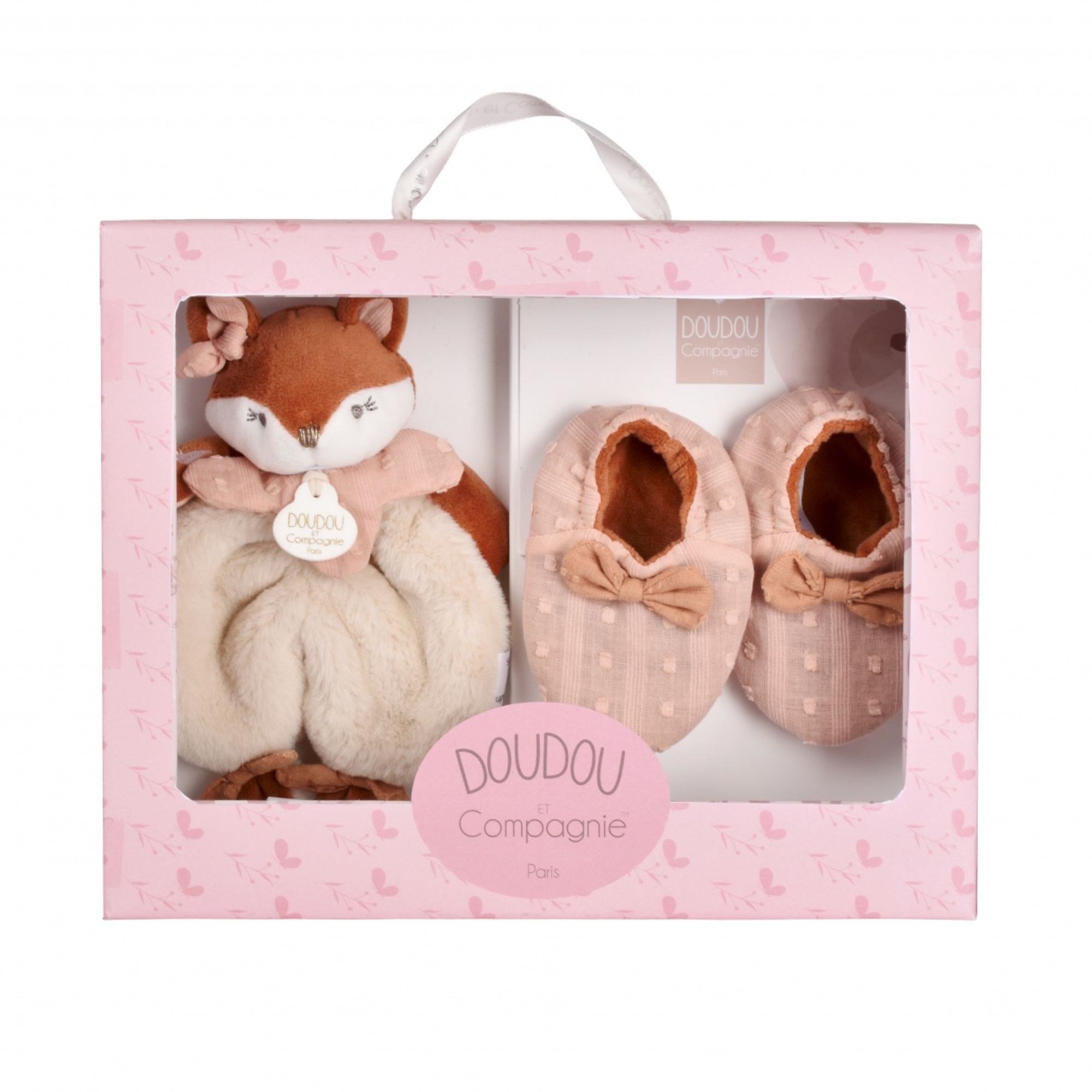 Coffret bébé Doudou et chaussons, DOUDOU ET COMPAGNIE