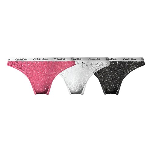Pack of 3 knickers in lace, multi-coloured, Calvin Klein Underwear