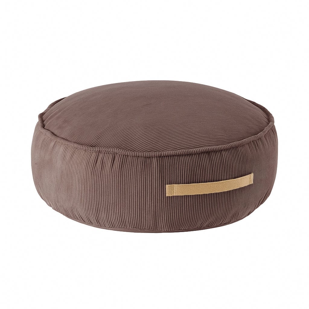 Coussin rond enfant velours SLIMCORD, MEOW BABY
