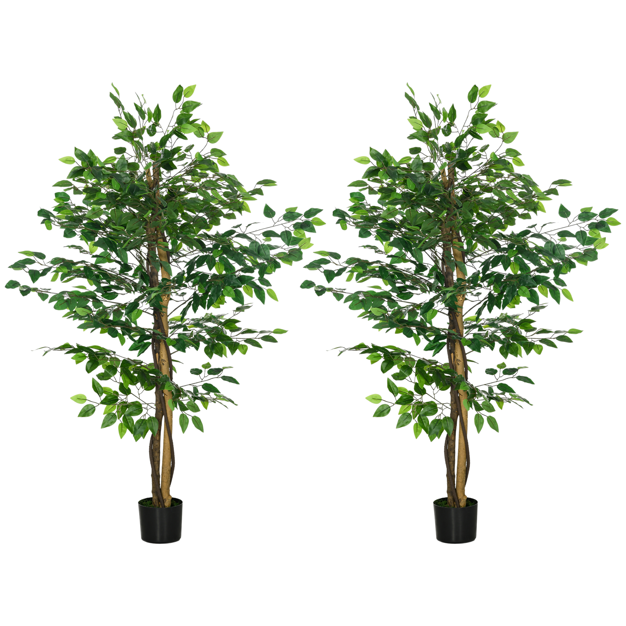 Plantes artificielles PEVA Vert, HOMCOM