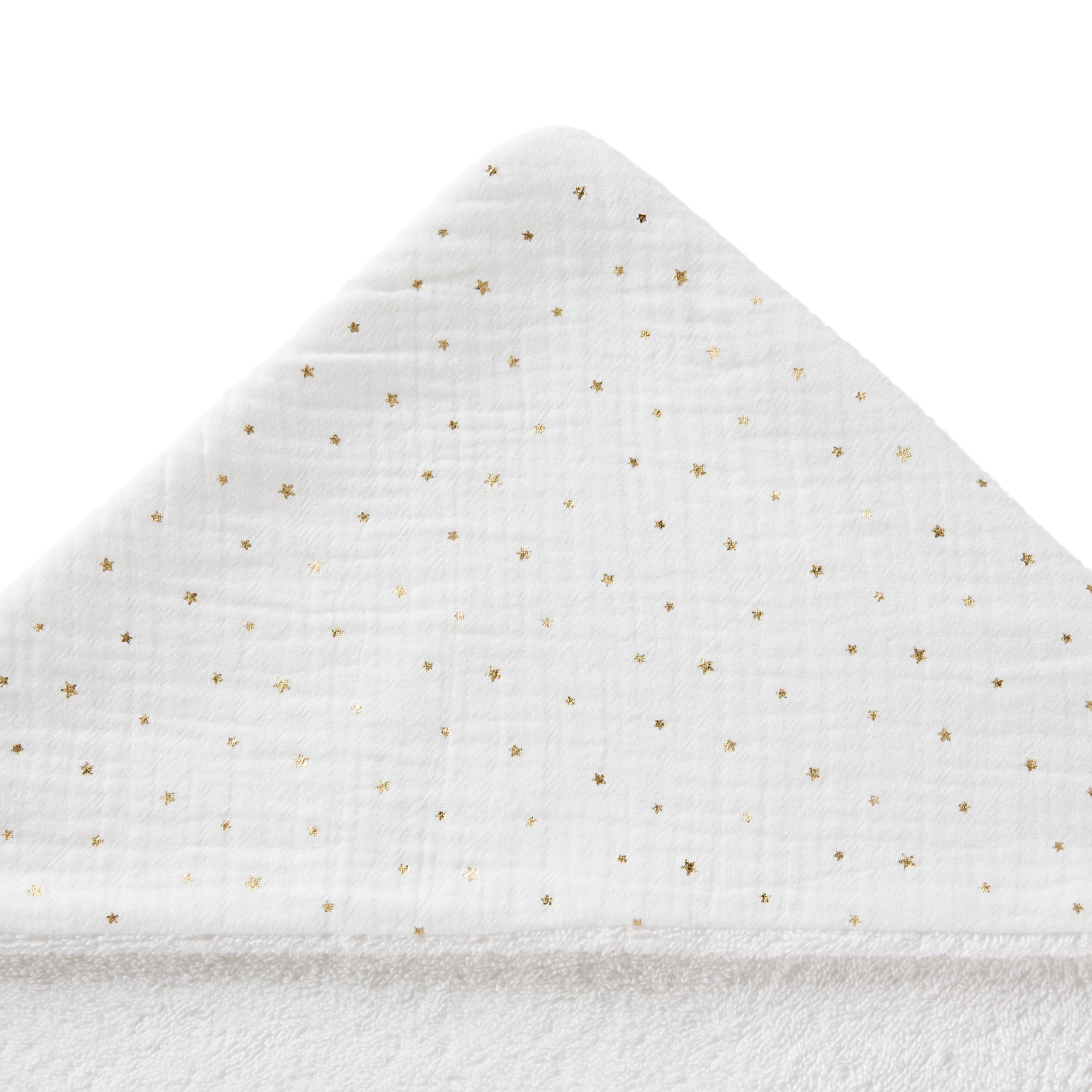 Cape De Bain Bebe Gaze De Coton Etoiles Blanc Dore La Redoute Interieurs La Redoute