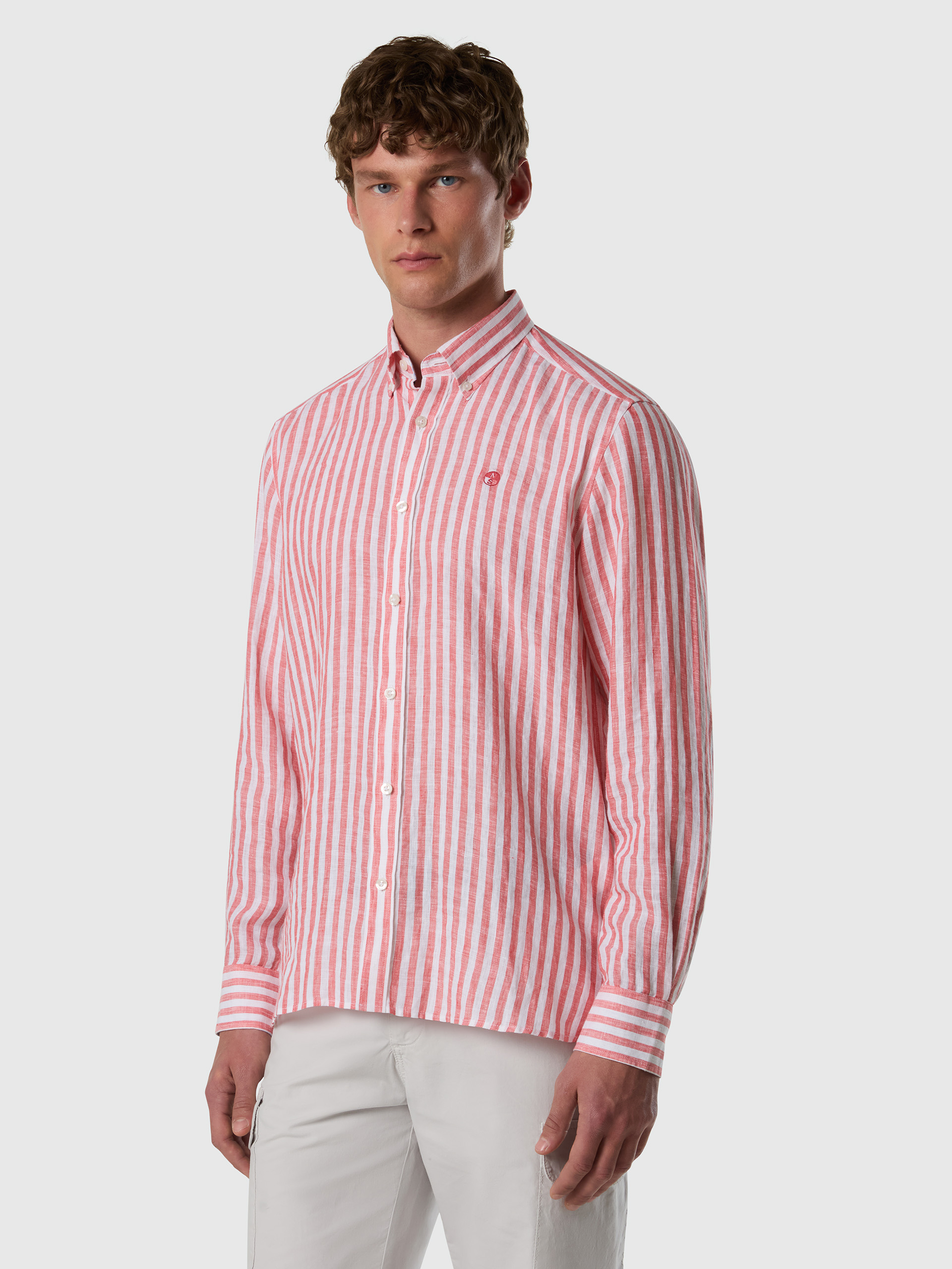 Chemise en lin rayé audacieuse, NORTH SAILS