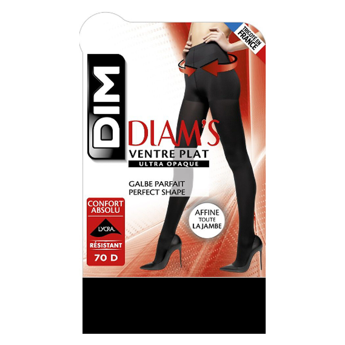 Black Diam's Jambes Fuselées 45 leg shaper tights