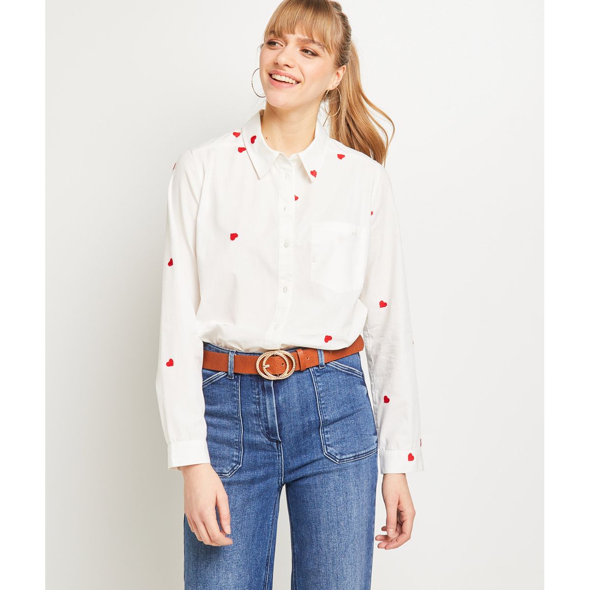 Chemise coeurs blanc cassé ecru Grain De Malice | La Redoute