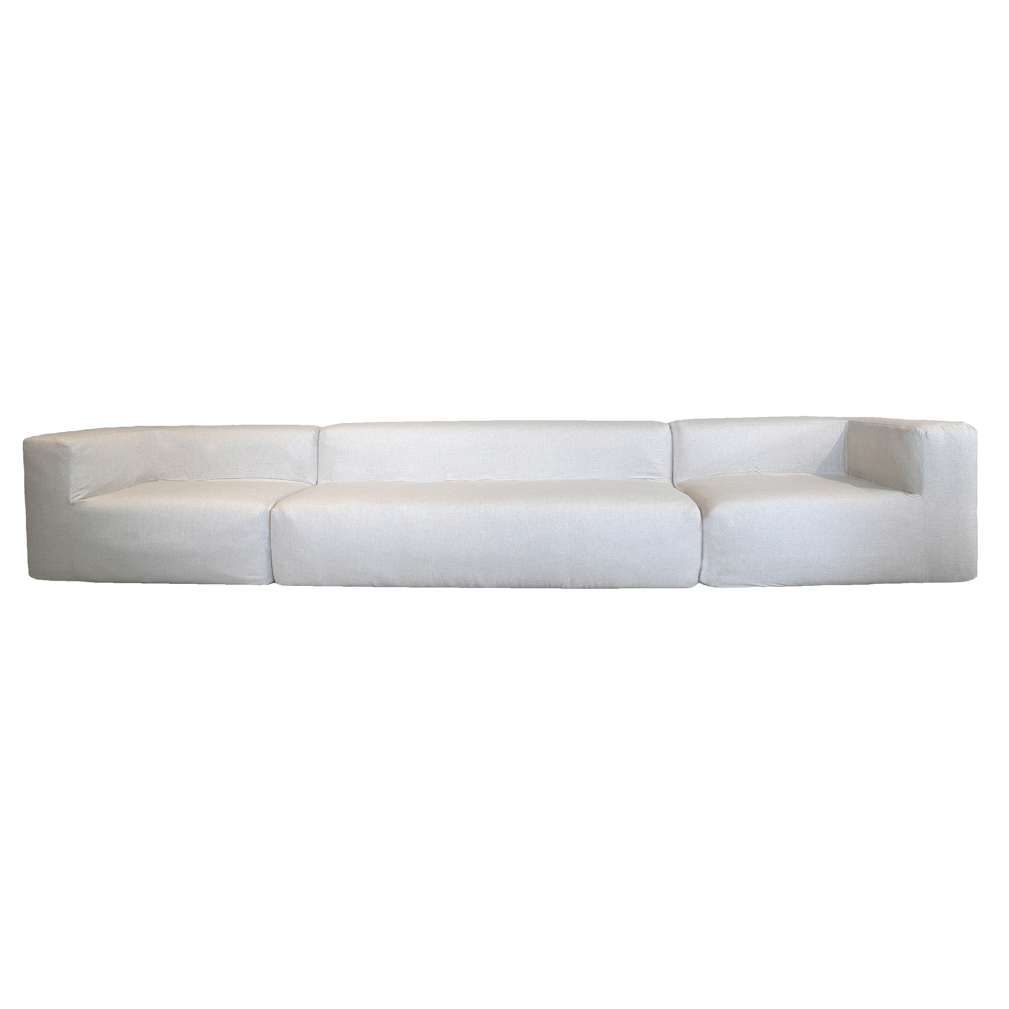 Canapé modulable en lin, déhoussable, MX HOME