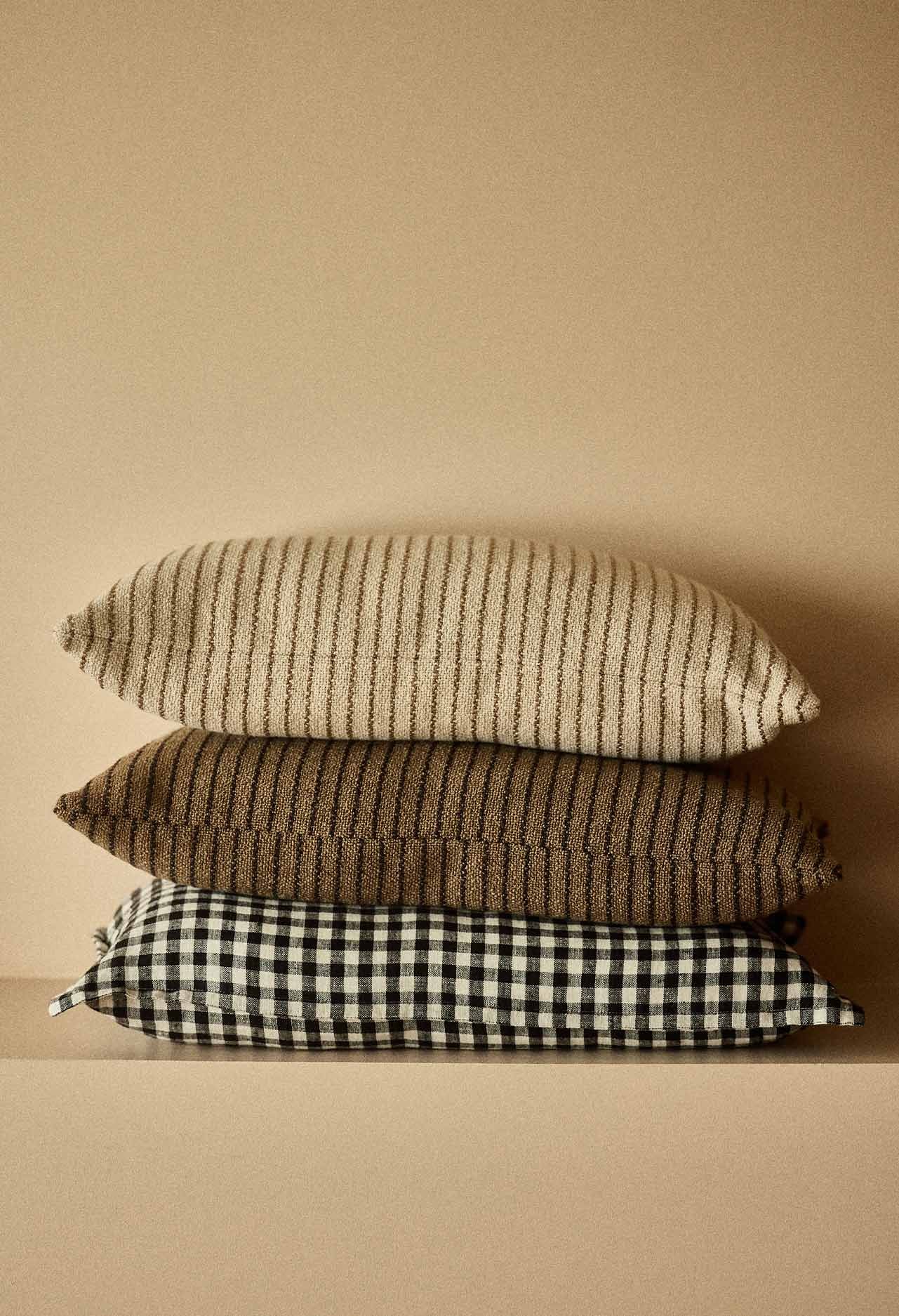 Housse de coussin outdoor en coton, RAYURES, GABRIELLE PARIS
