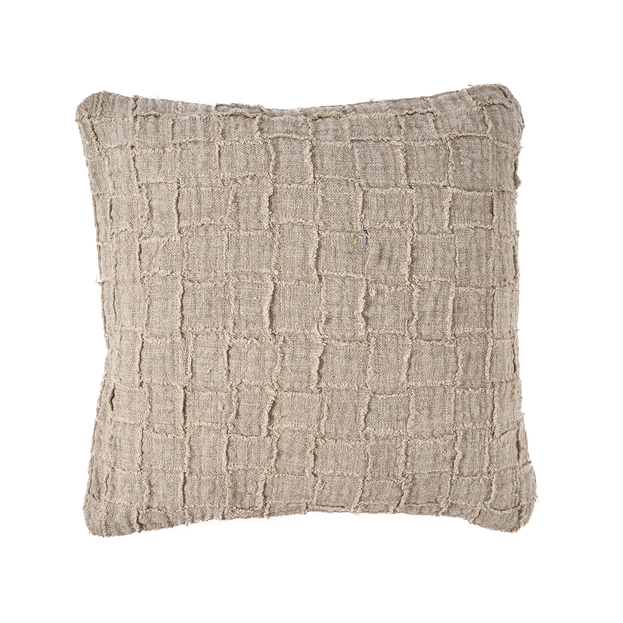 Housse de coussin en lin LINEN DAMIER, BAZAR BIZAR