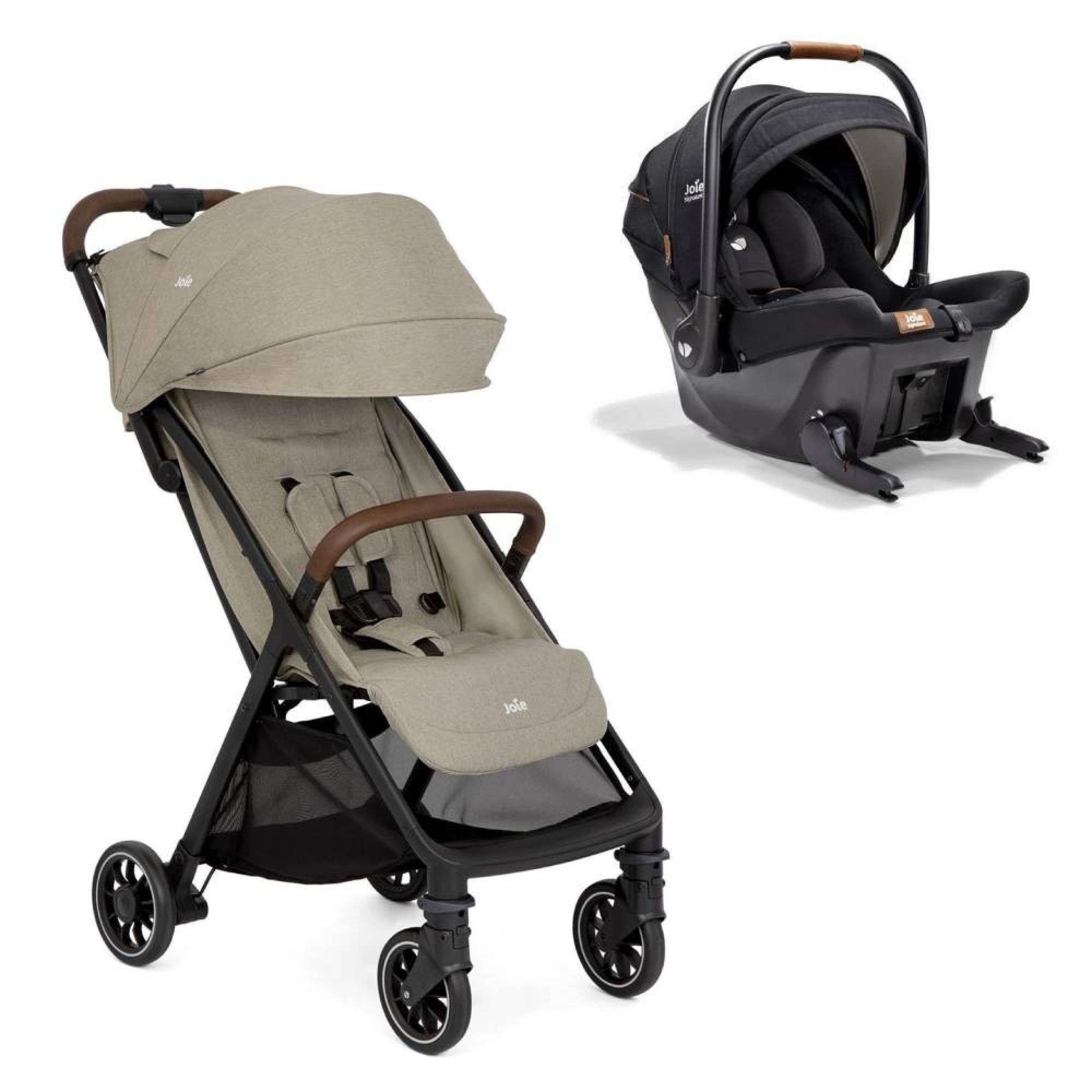 Poussette duo Pact pro Oak + siège auto Sprint Eclipse, JOIE