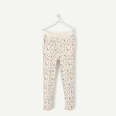 Floral Print Joggers in Cotton Mix TAPE A L'OEIL