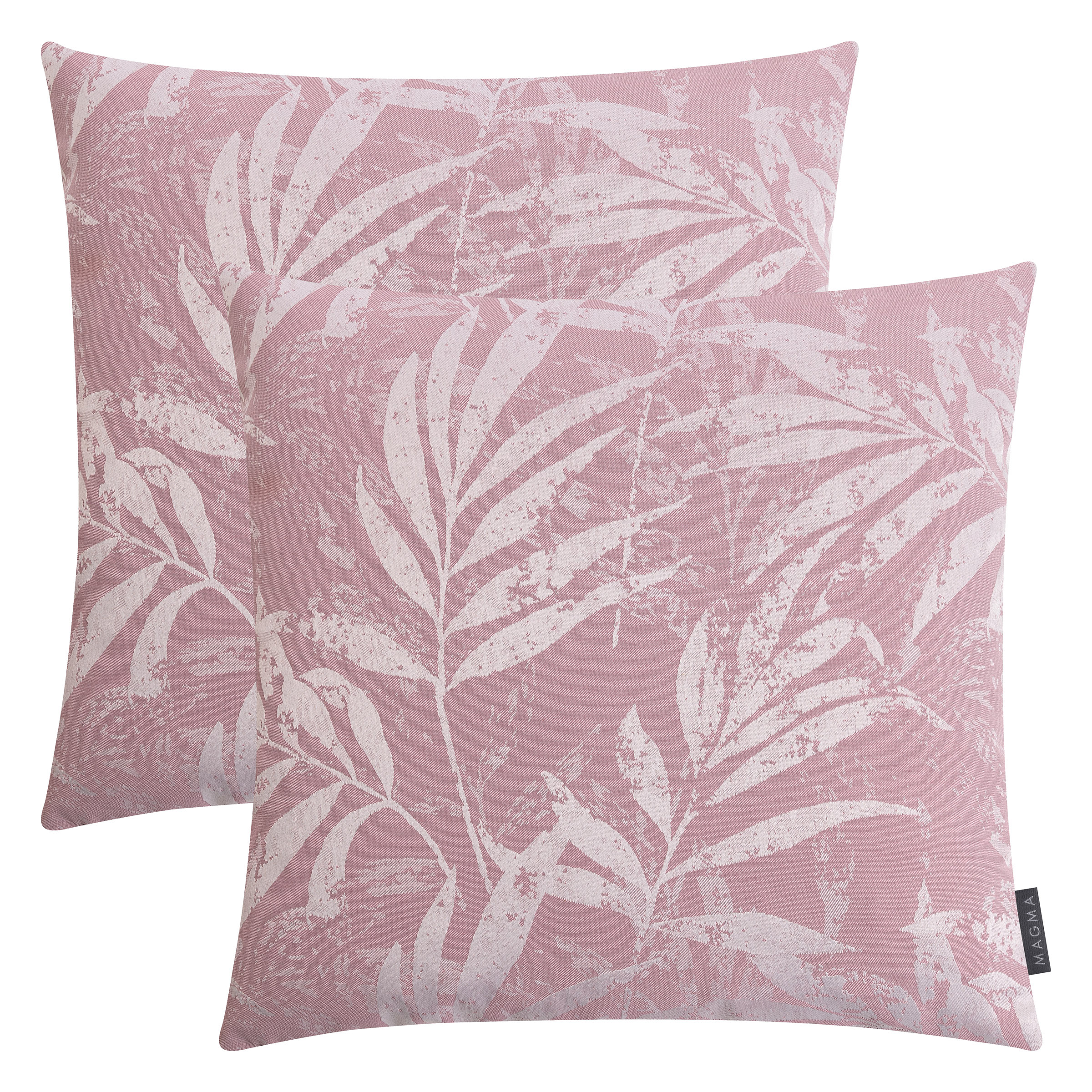 Housses de coussin jacquard pastel AMAIA-Lot de 2, MAGMA HEIMTEX