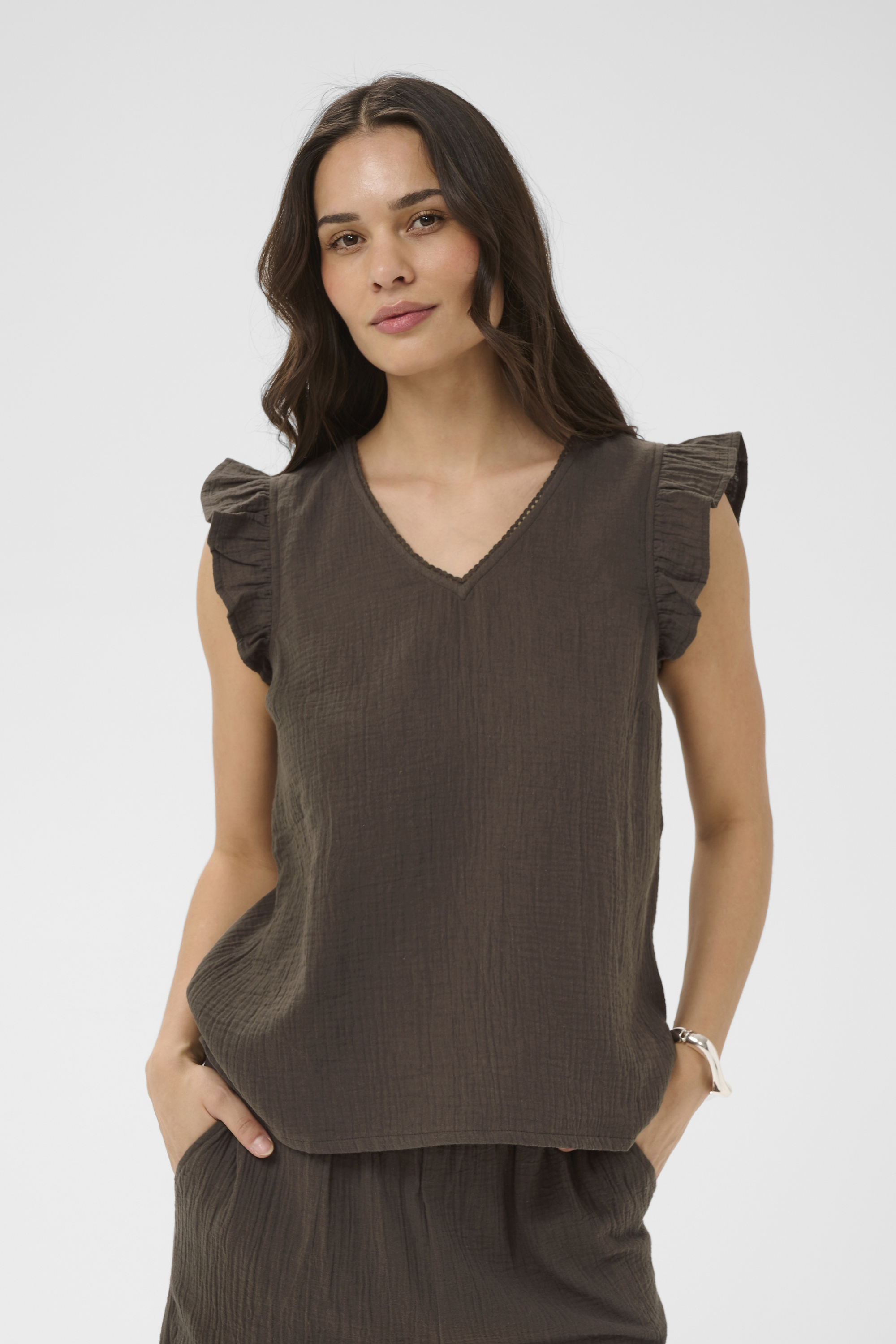 Blouse à manches courtes, KAFFE