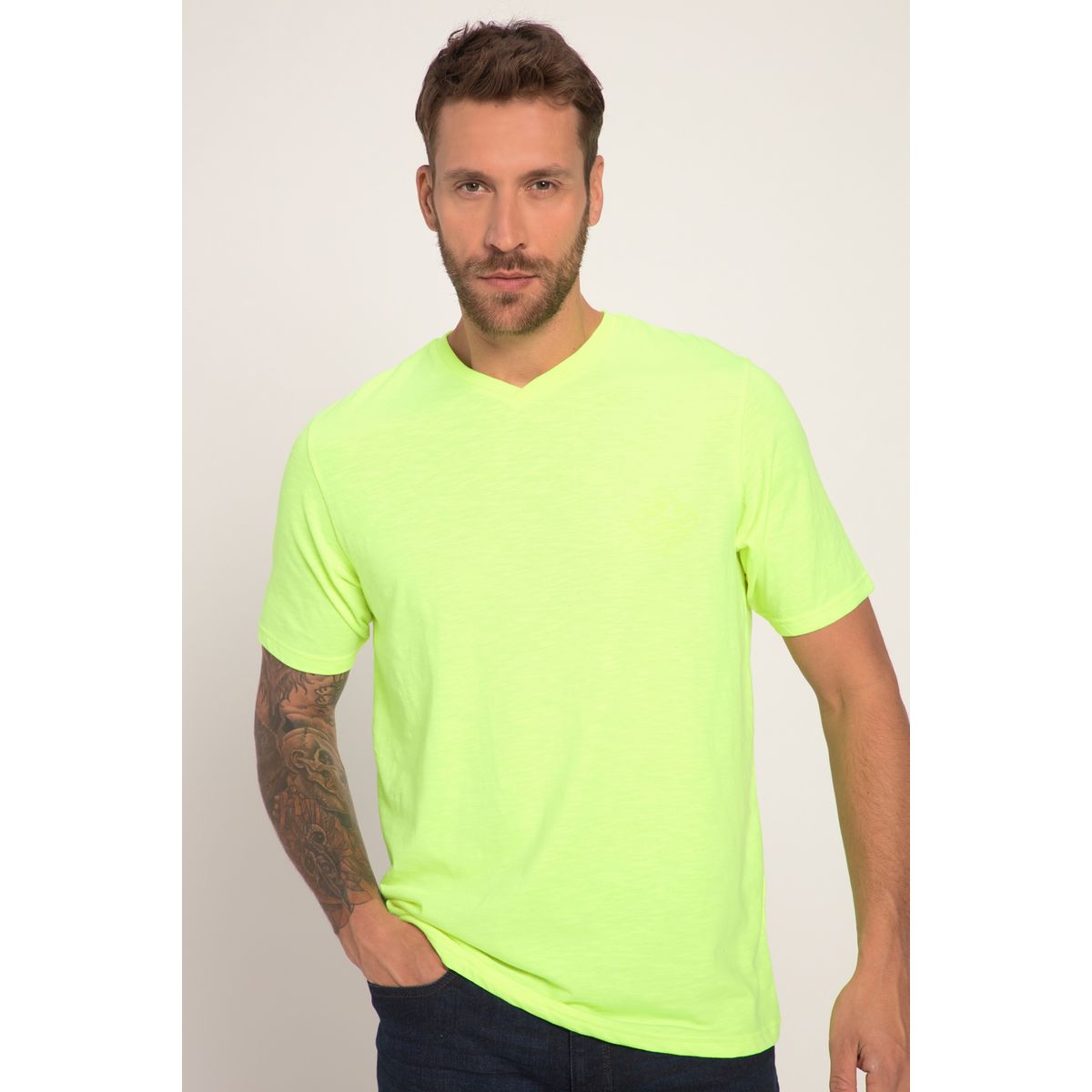 T shirt best sale jaune fluo femme