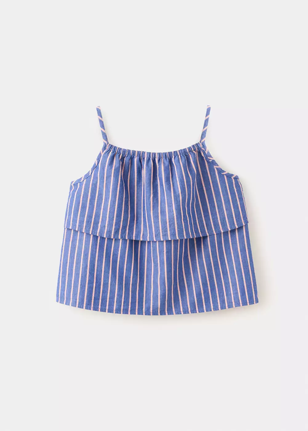 Blouse à rayures en coton, MANGO KIDS