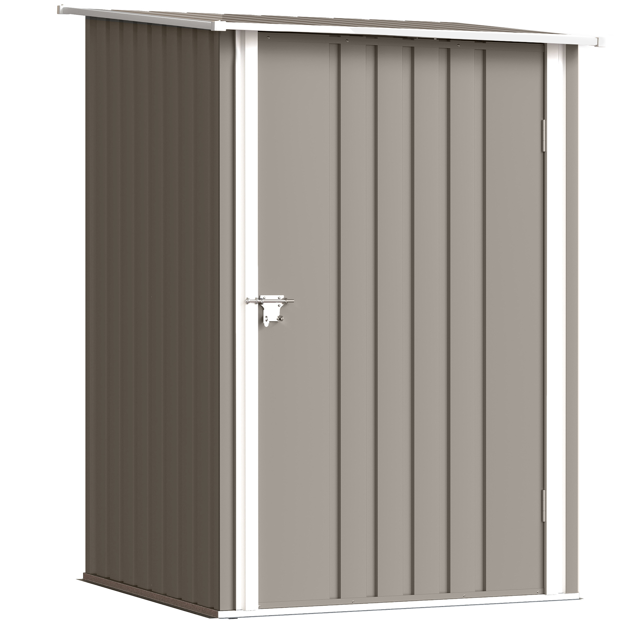 Abri de jardin Tôle d'acier Marron, OUTSUNNY