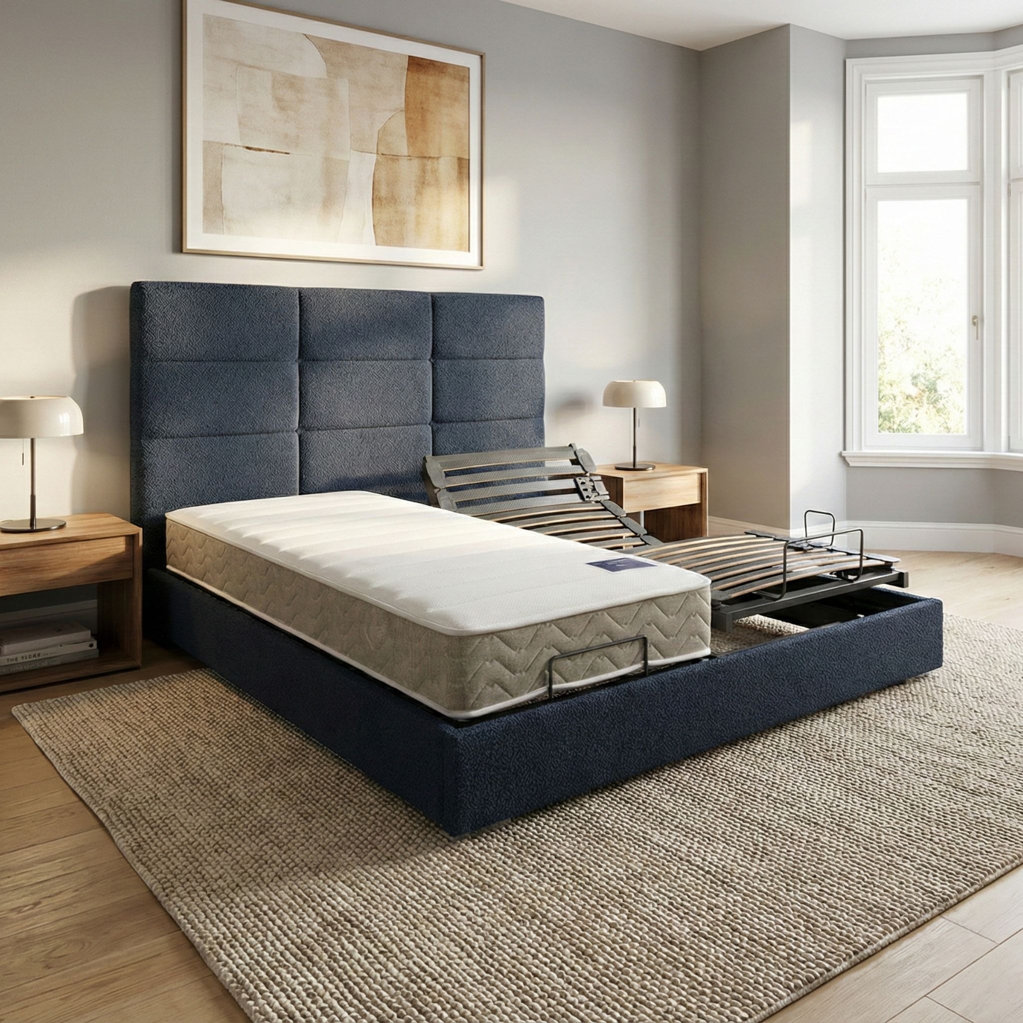 Matelas relaxation mousse HR pour lit électrique Mélodie, TERRE DE NUIT