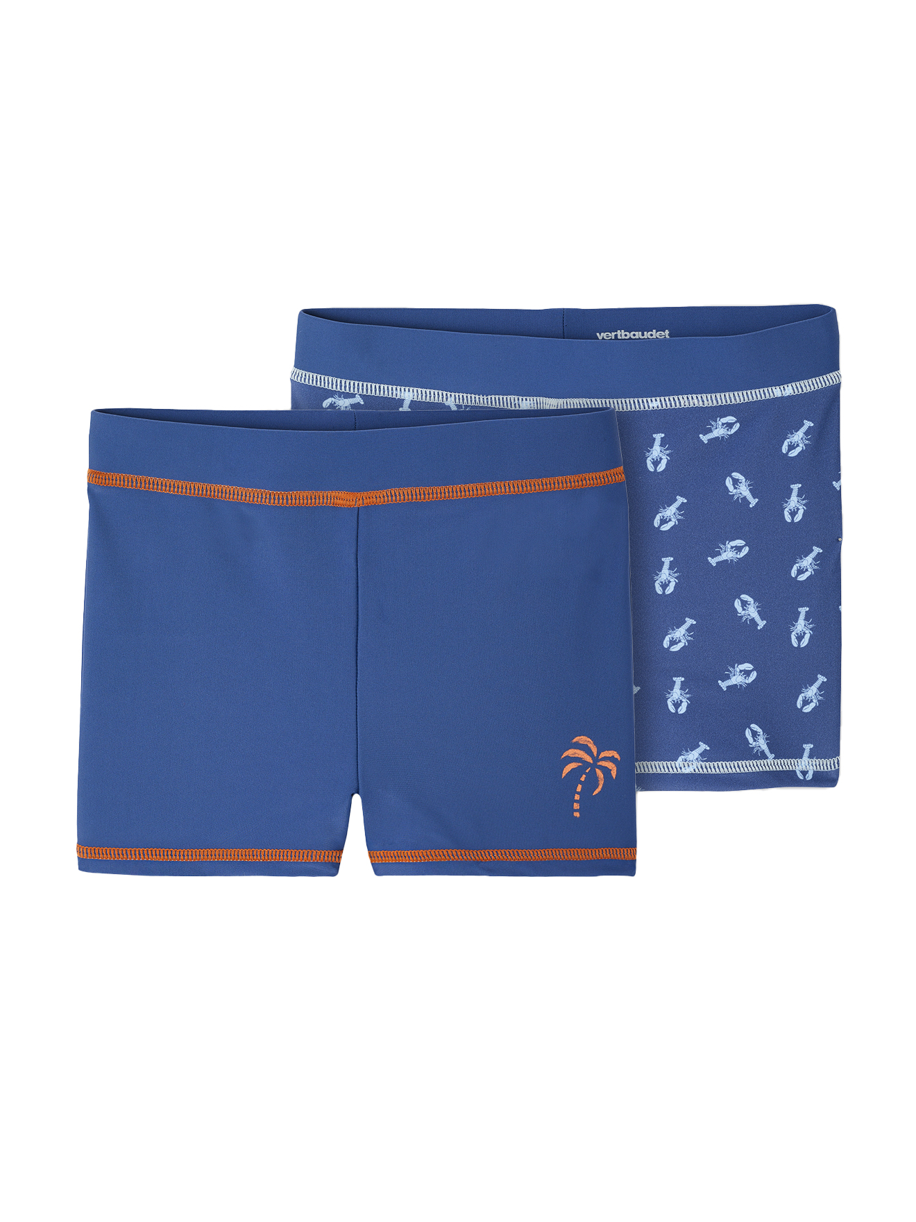 Lot de 2 shorties de bain, VERTBAUDET