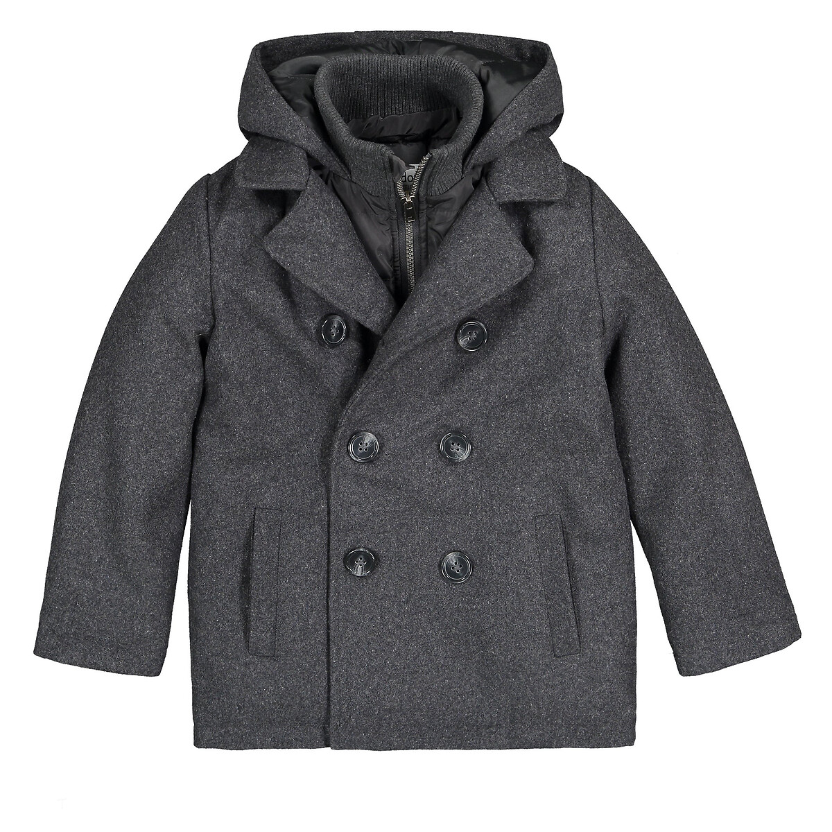 charcoal pea coat