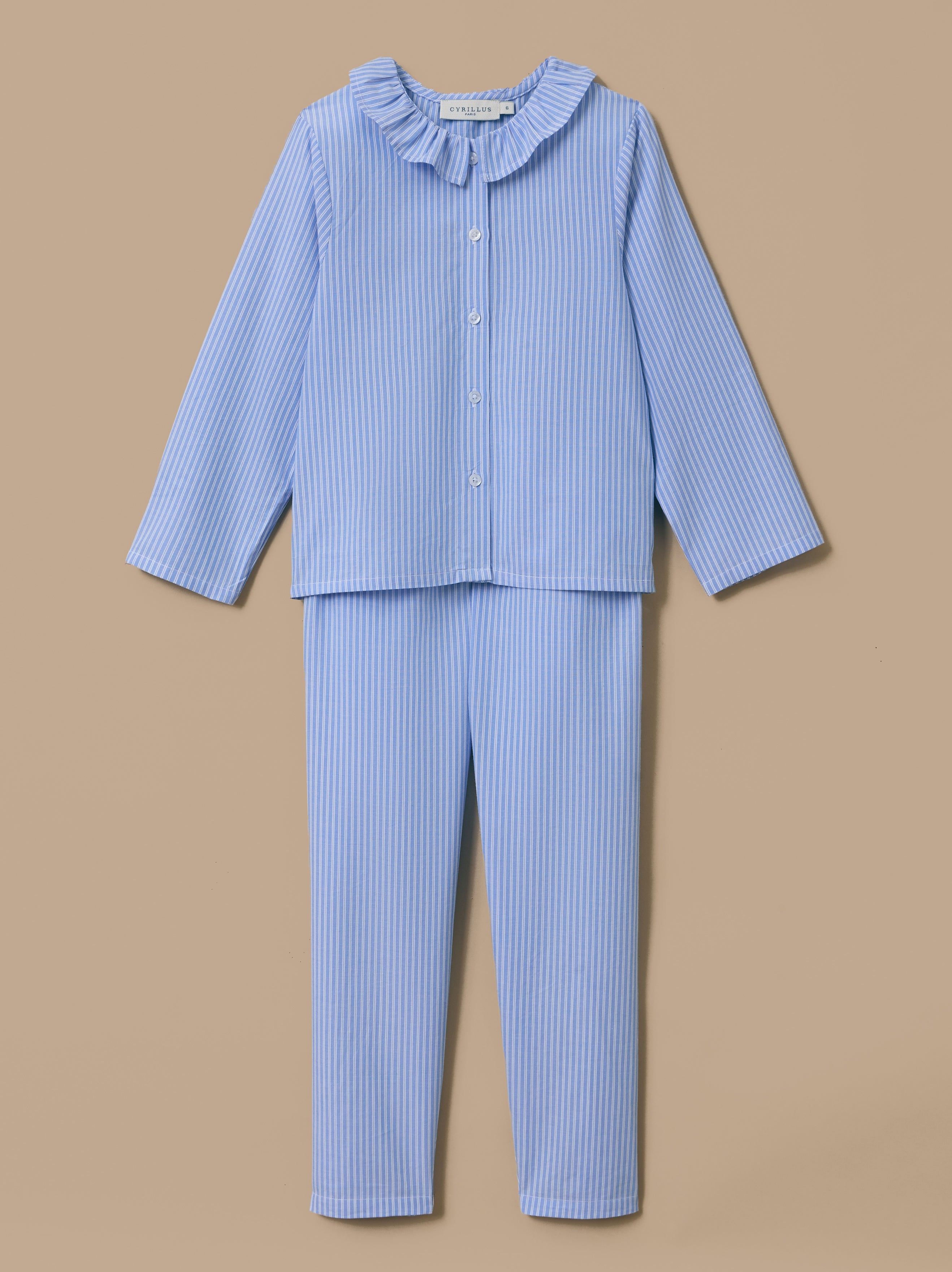 Pyjama en popeline rayé, CYRILLUS