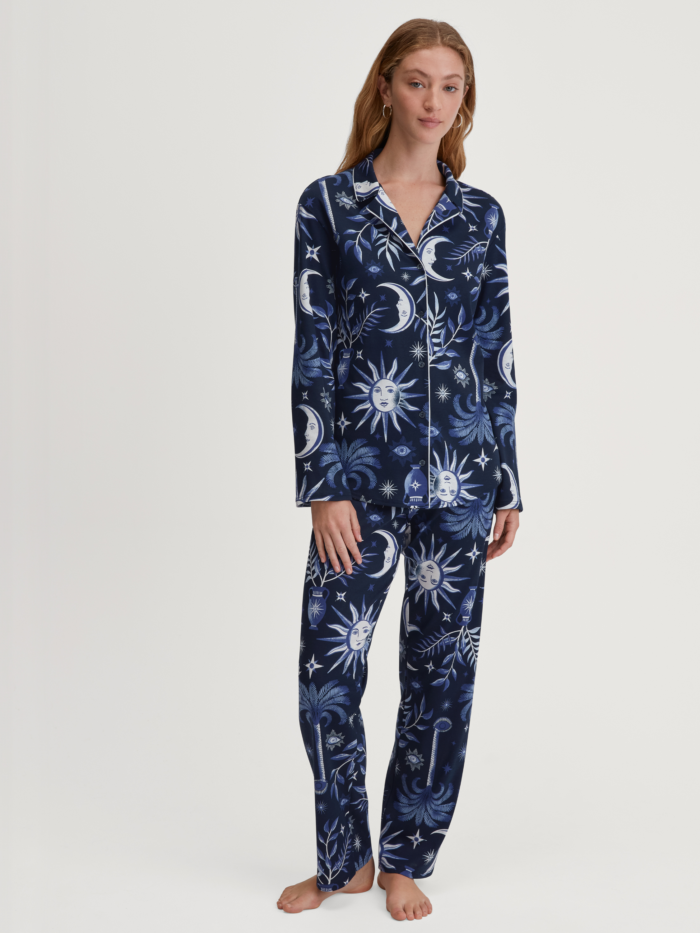 Pyjama à boutons manches longues Coton COSY NIGHTS, CALIDA