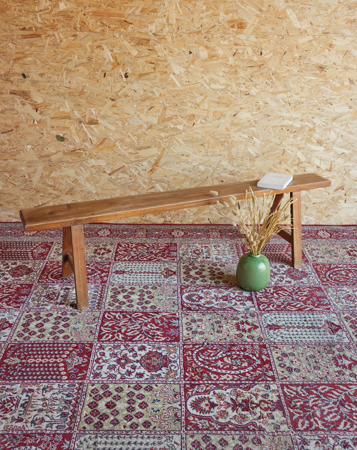 Banc de ferme en bois Antoine N°429 - Bon état, DEBONGOUT