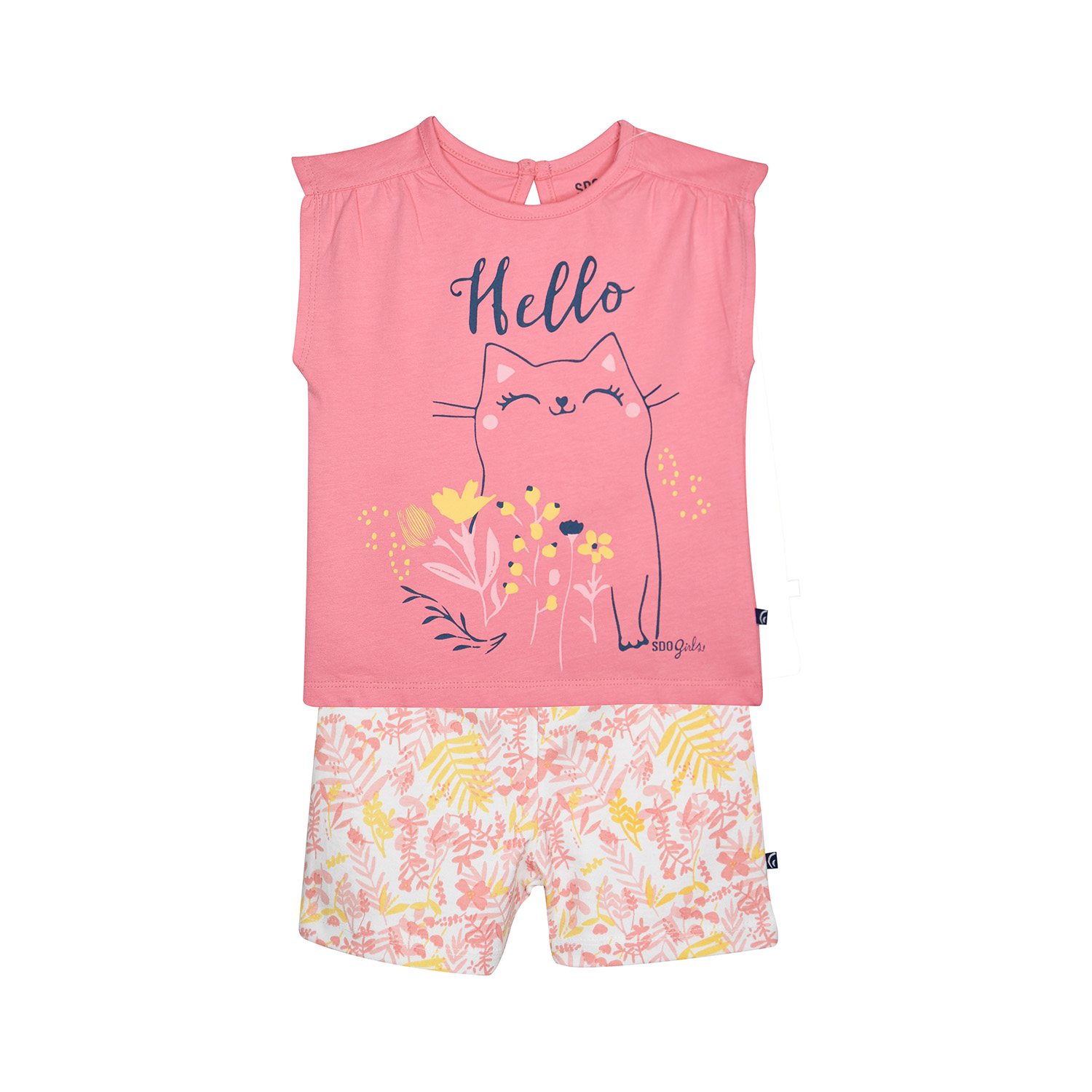 Pyjama 2 pieces heloise court enfant, SUCRE D'ORGE
