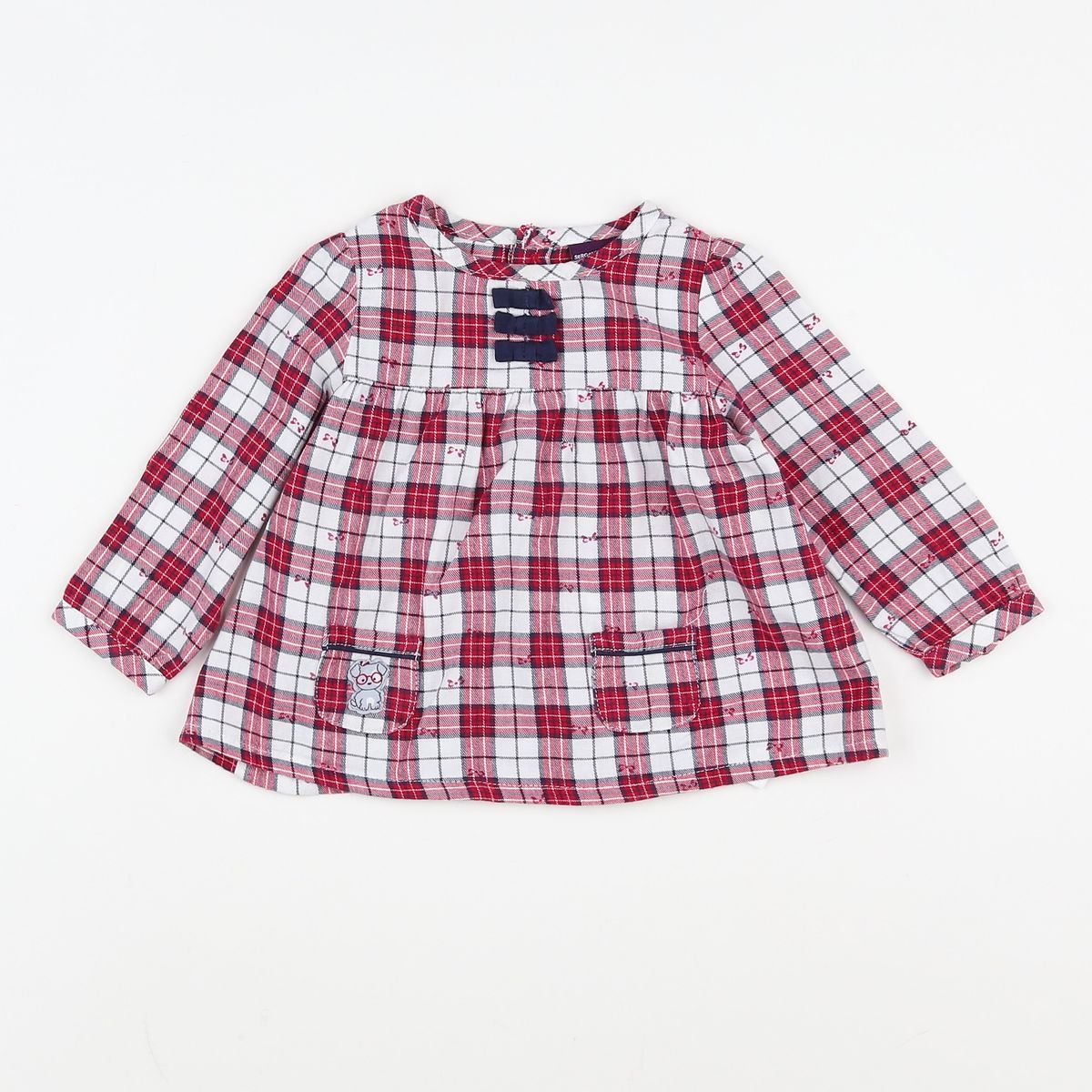 Ensemble Blouse + Pantalon Sergent Major Rouge - Taille 24 Mois/2 Ans, Occasion Très Bon état