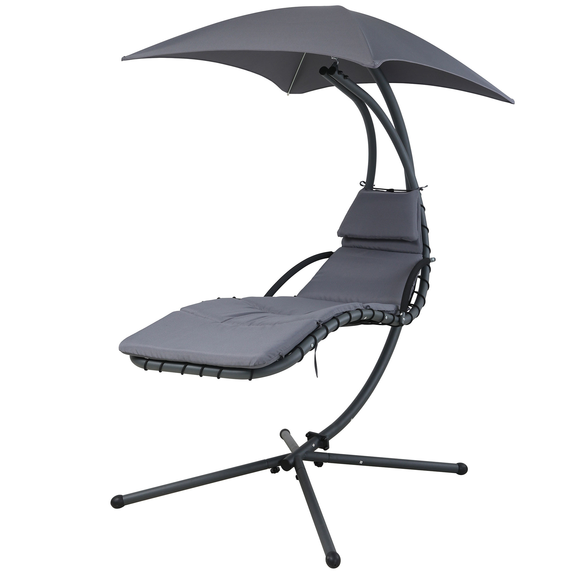 Balancelle de jardin avec parasol 103x170x193cm, WADIGA