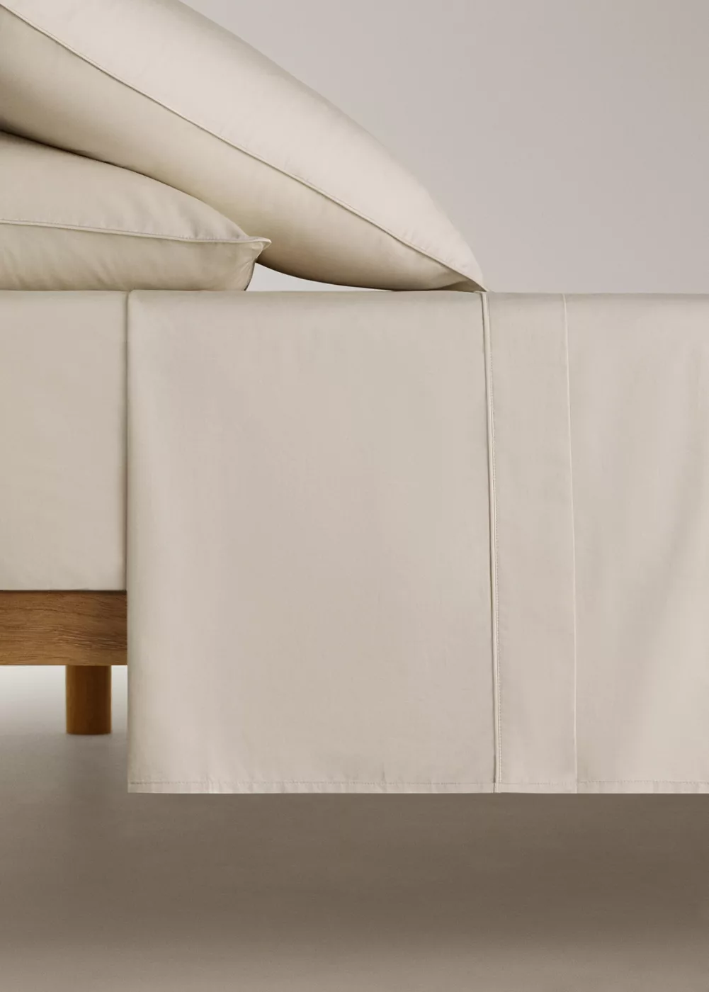 Drap plat en percale de coton 100 % Lit 150/160 cm, MANGO HOME