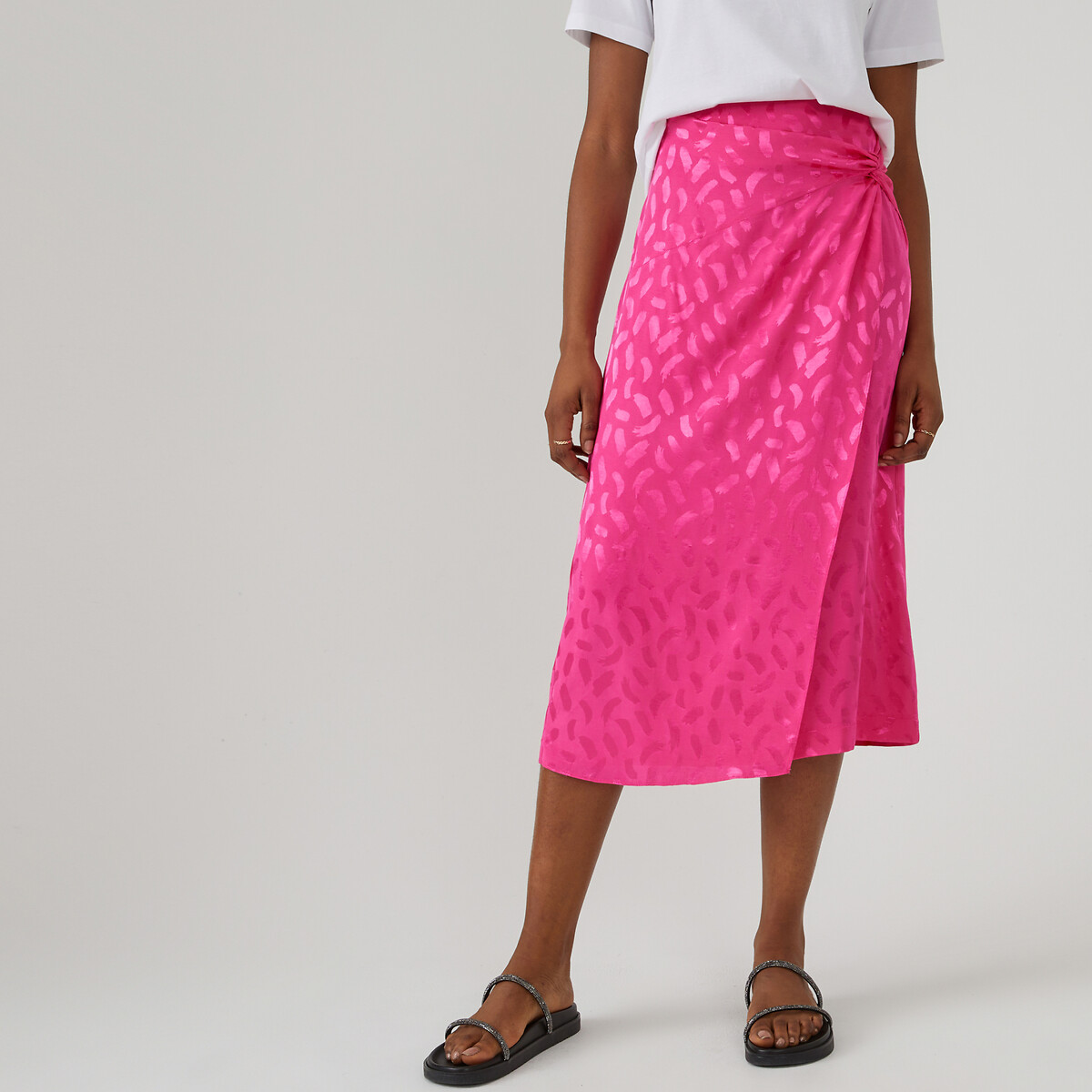 Jupe droite jacquard shop