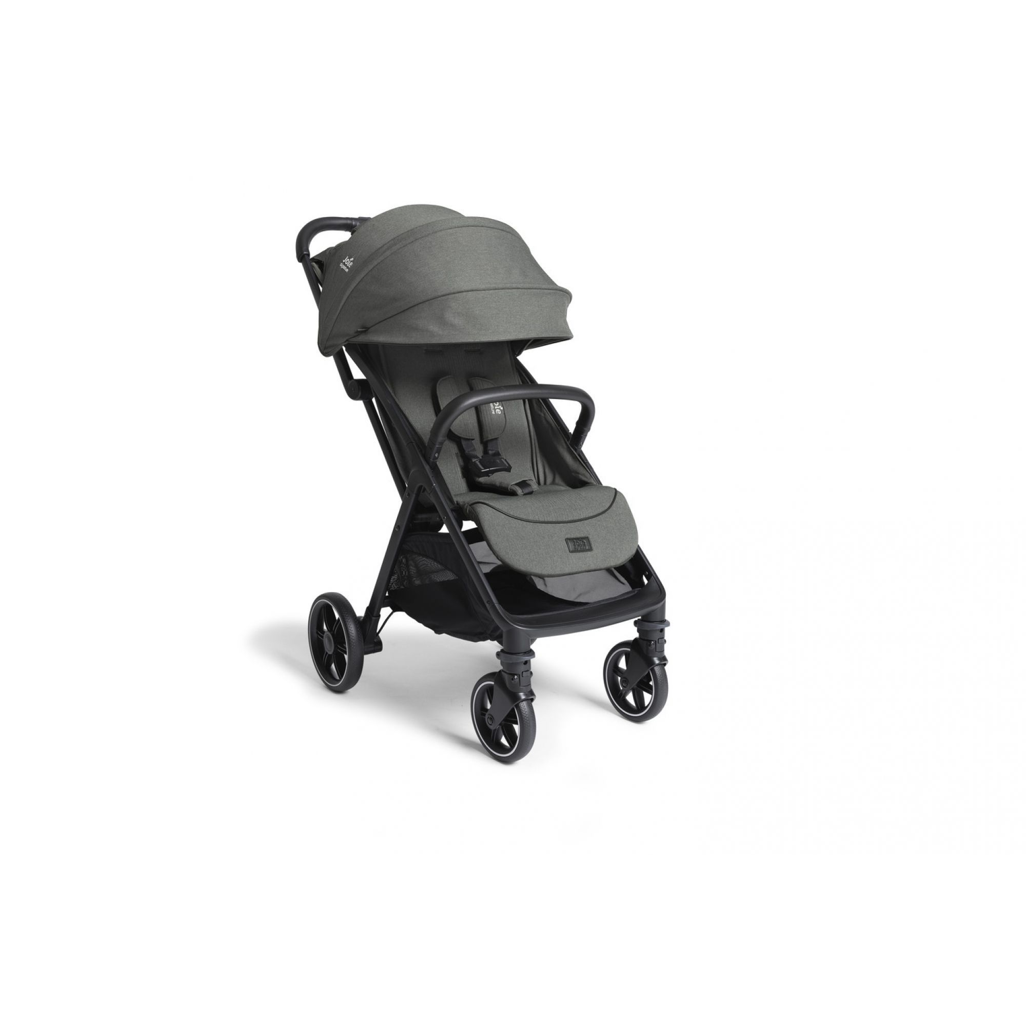 Poussette trio Parcel LX Signature Evergreen + siège auto i-Level Pro Signature Evergreen vert + nacelle Ramble Shale noir, JOIE