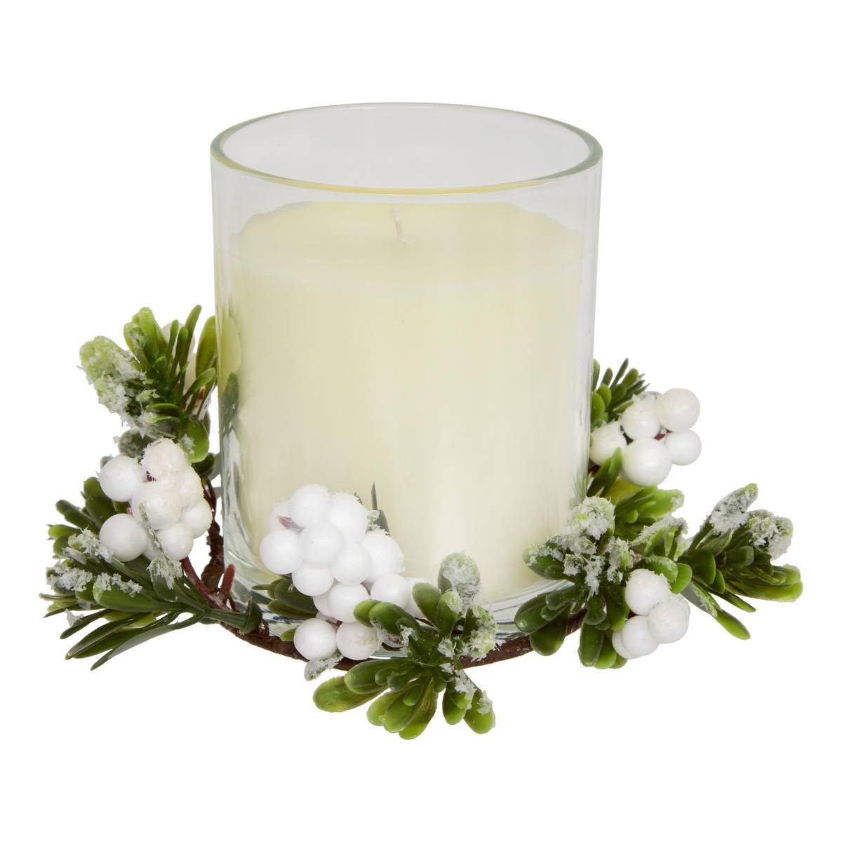 Bougie parfumée centre de table blanc 170 g, ATMOSPHERA
