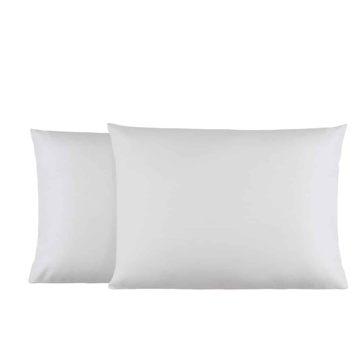 Lot de 2 taies d'oreillers coton polyester AISANCE, LINANDELLE