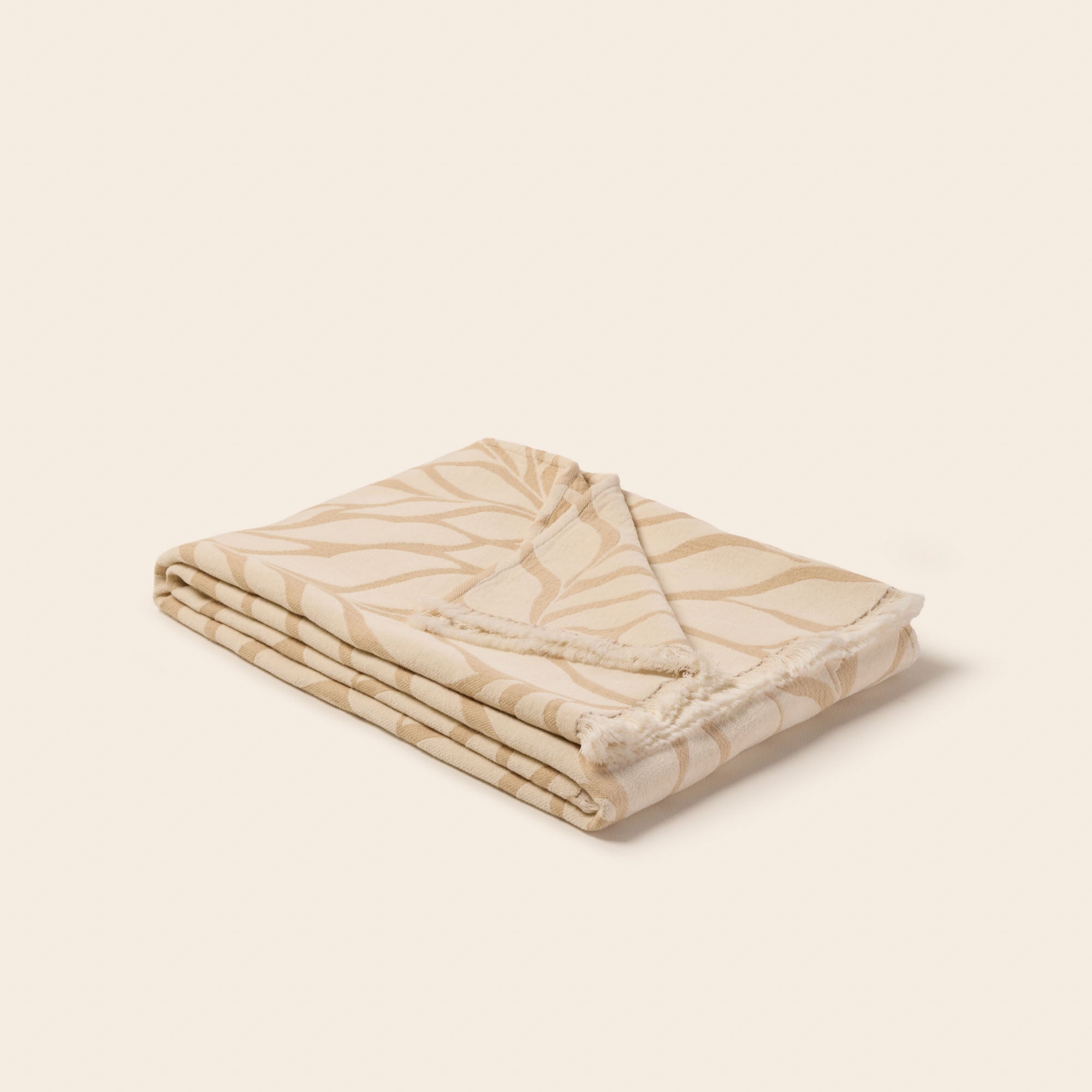 Plaid en Jacquard chenille au motif végétal LOUENN, MADURA