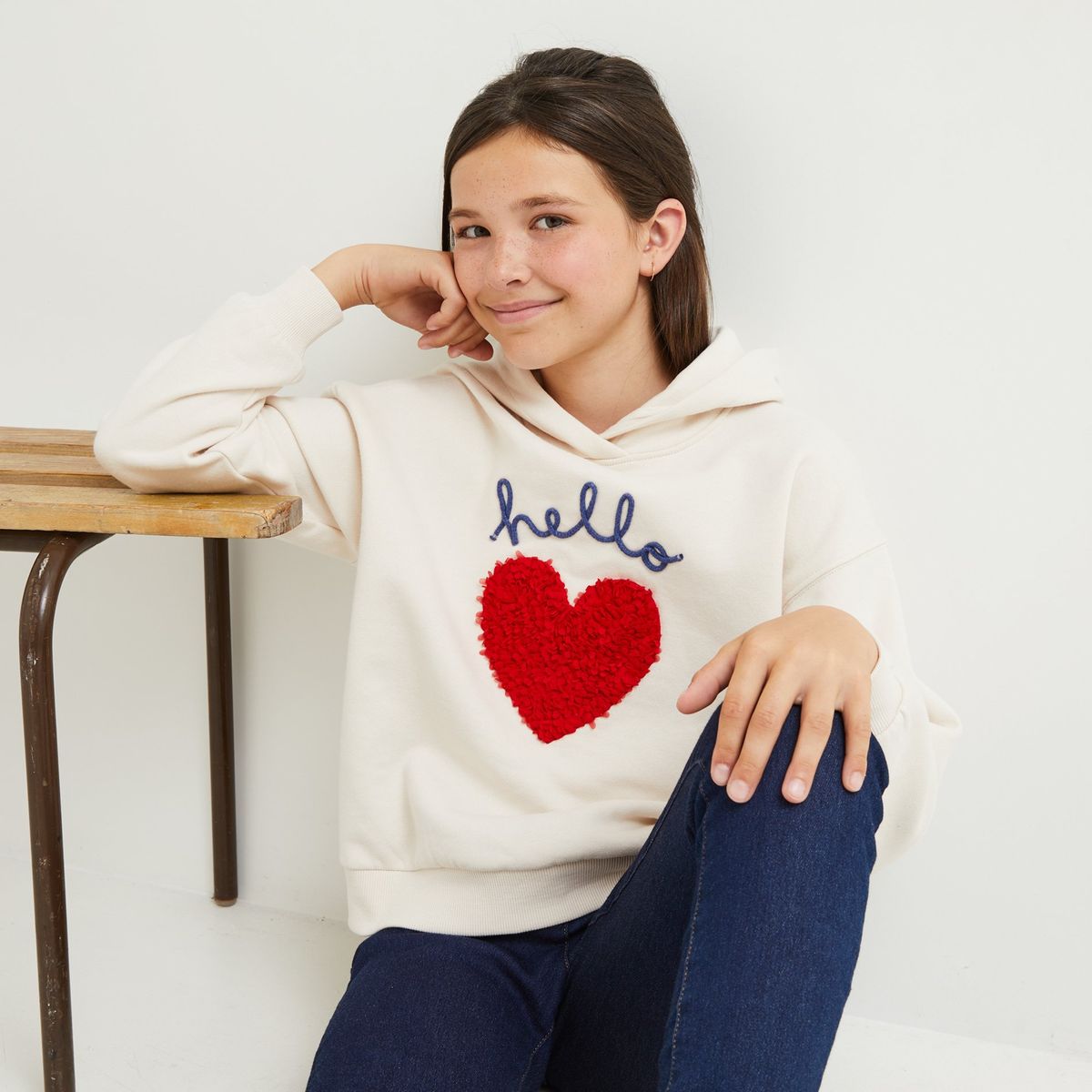 Monoprix sweat fille new arrivals