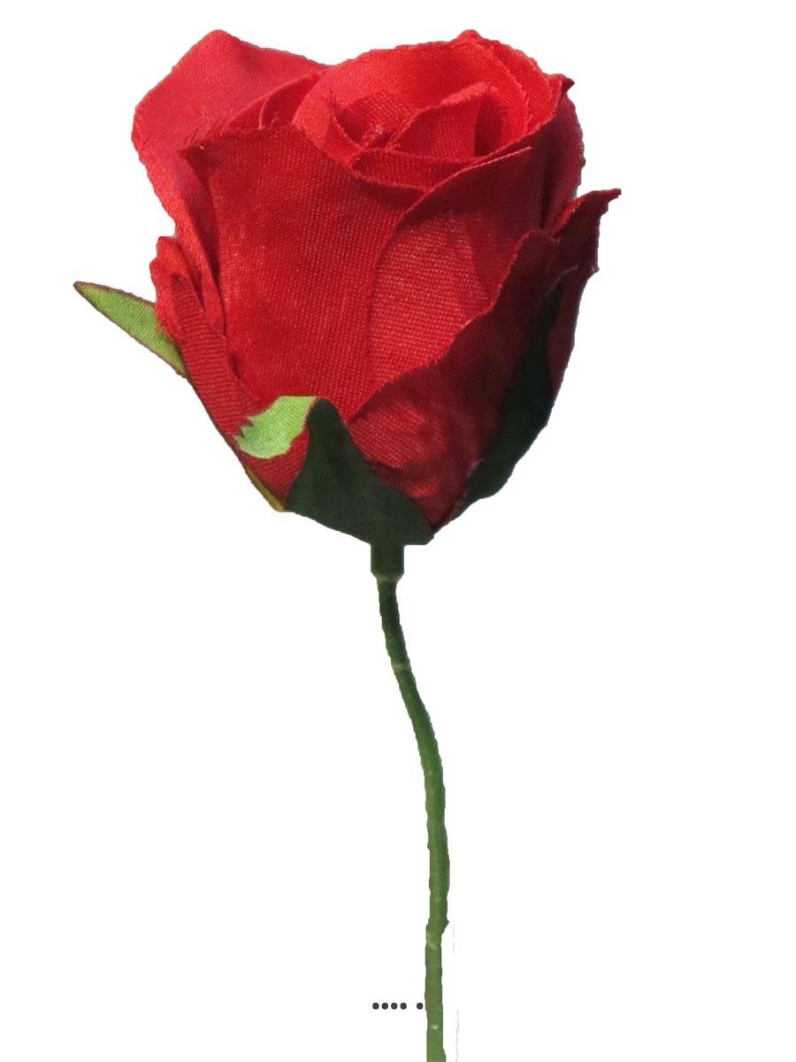 tête de rose Artificielle D 5 cm sur tige, ARTIFICIELLES