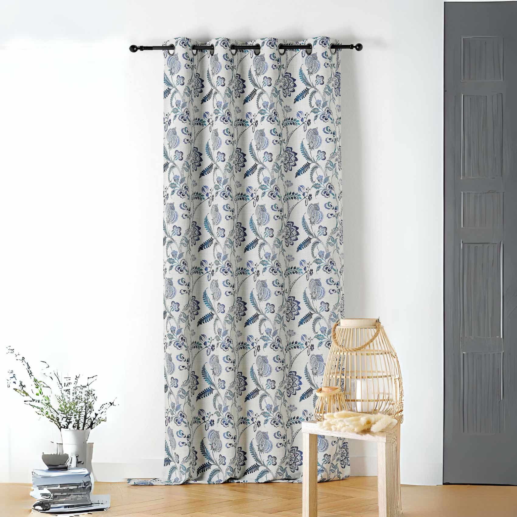Rideau tamisant vintage floral, LINDER