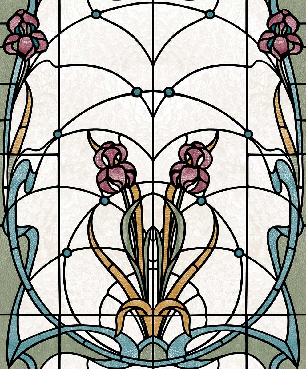 Papier peint mur végétal tropical lames bois, HEXOA