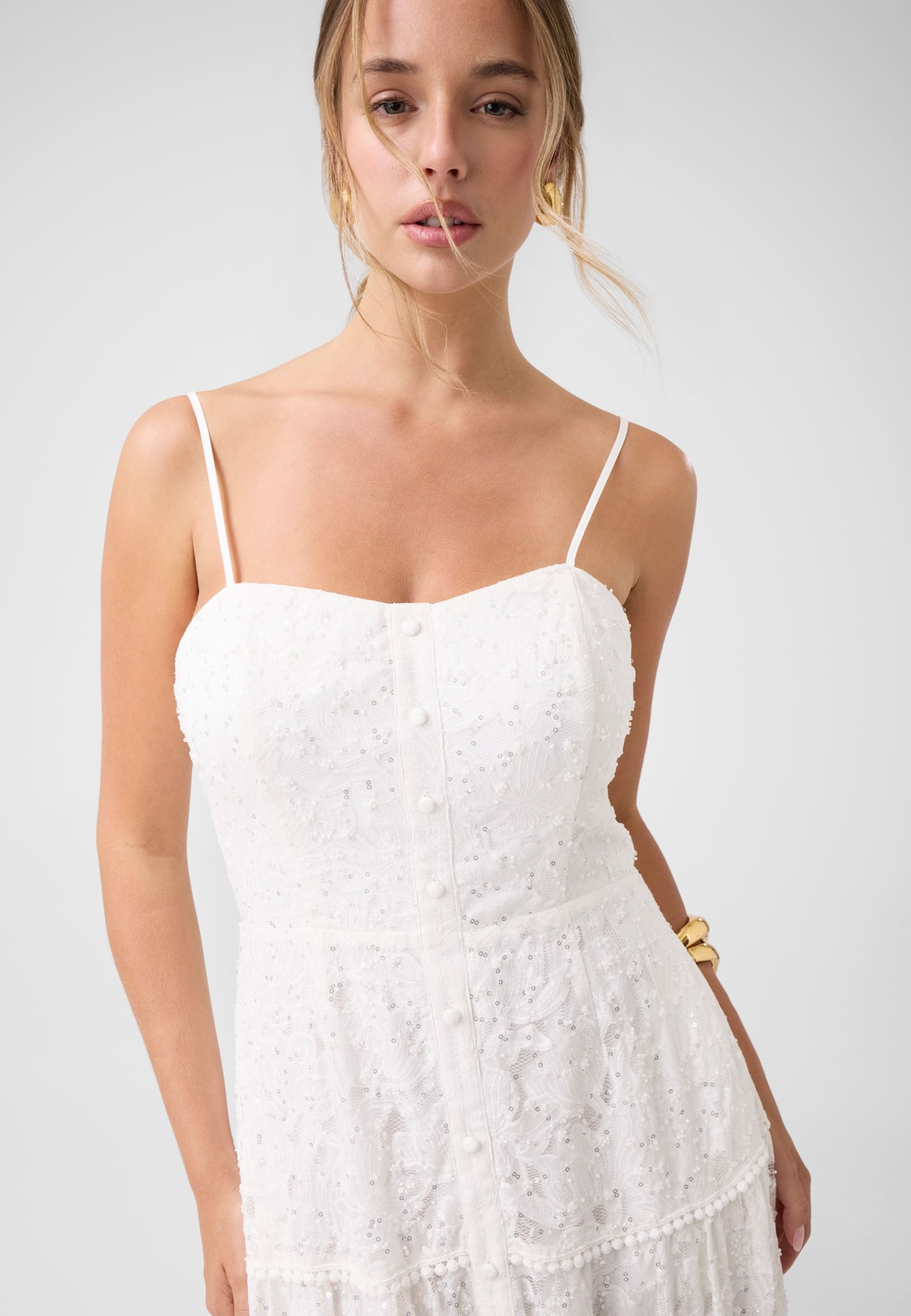 Dentelle Longue Dress, GUESS