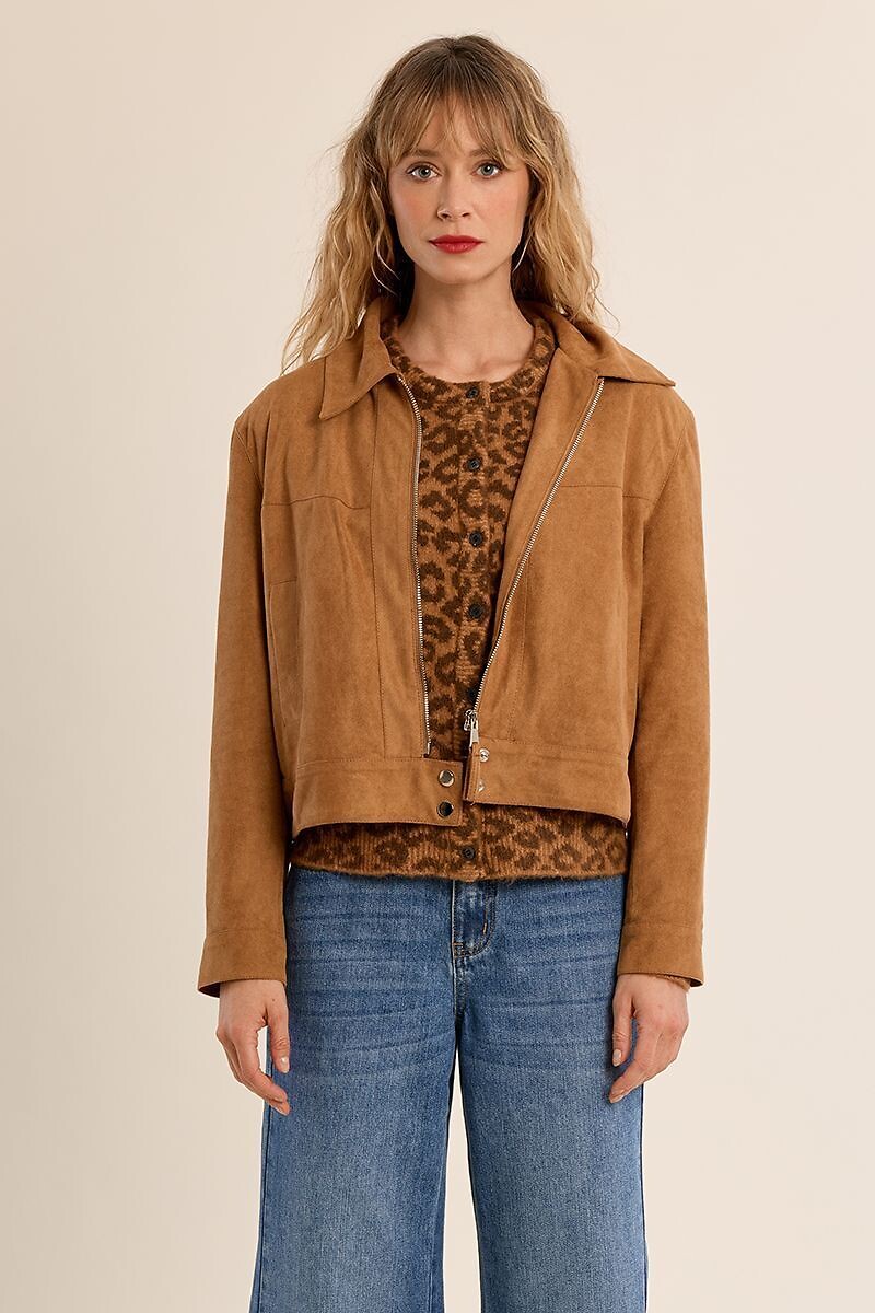 Giacca in materiale scamosciato, MOLLY BRACKEN