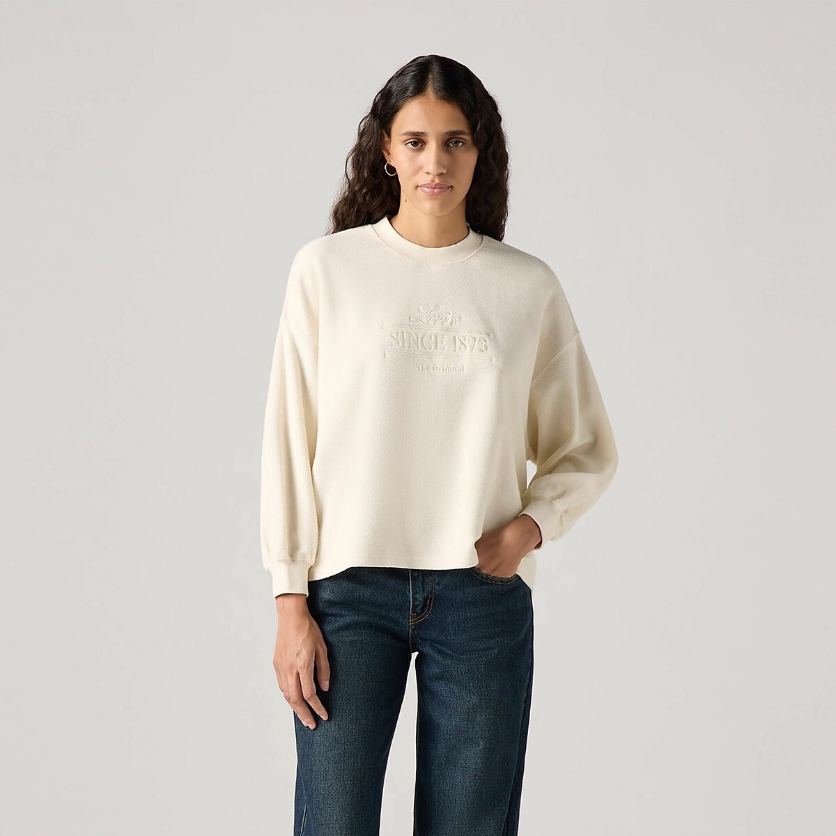 Sweater met ronde hals en motief